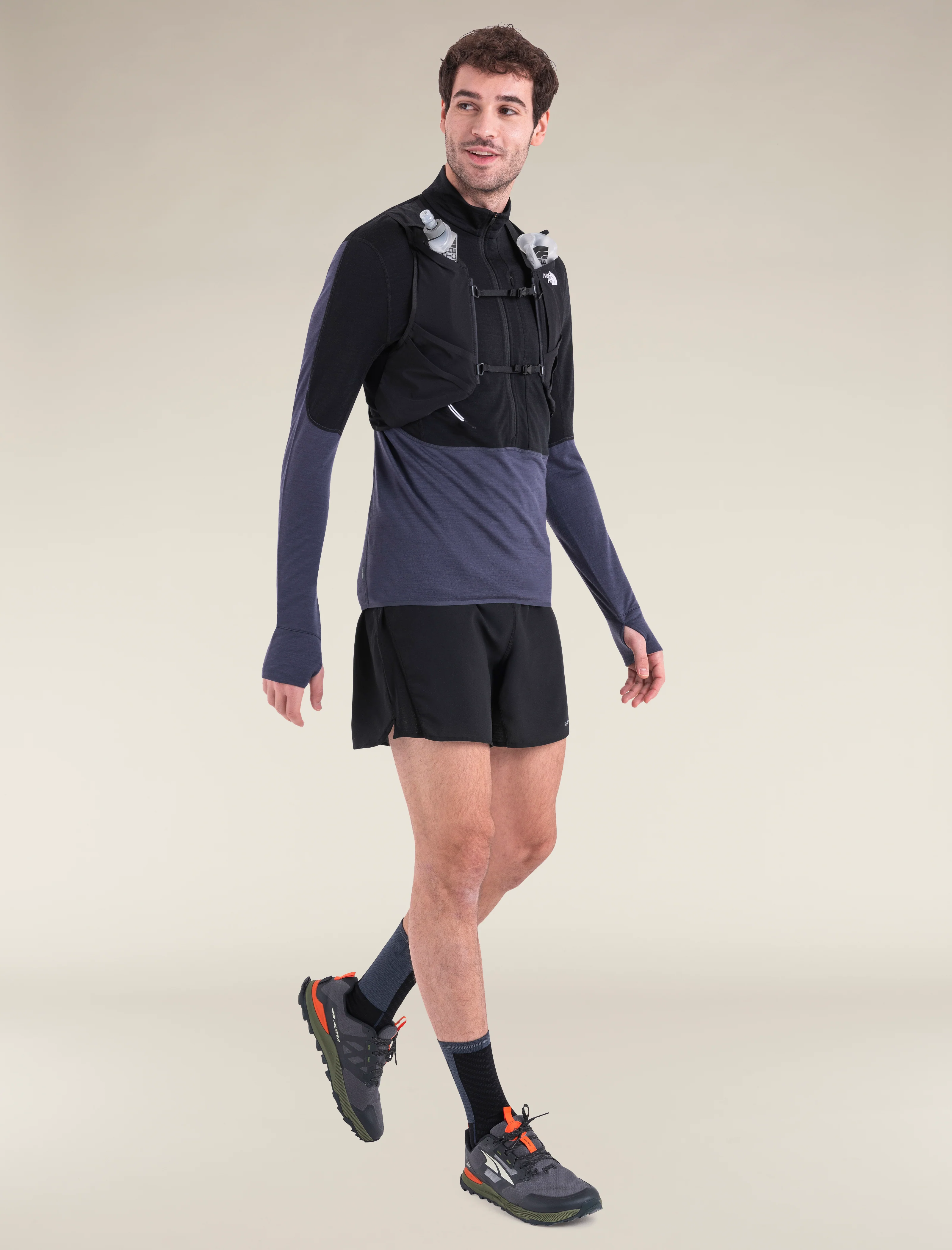 Men's Merino Blend 200 Realfleece™ Descender Long Sleeve Half Zip Top - Image 4