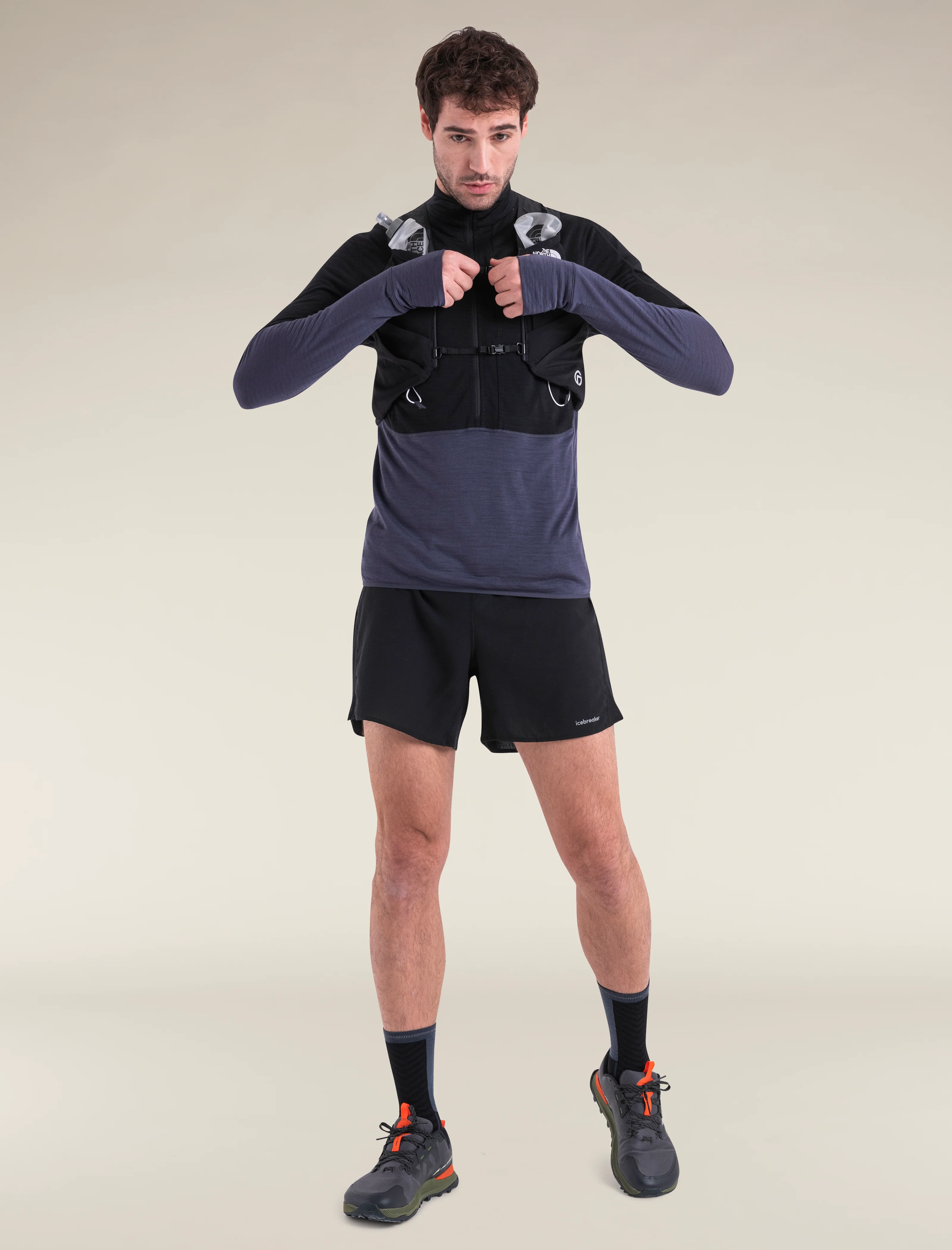 Men's Merino Blend 200 Realfleece™ Descender Long Sleeve Half Zip Top - Image 5