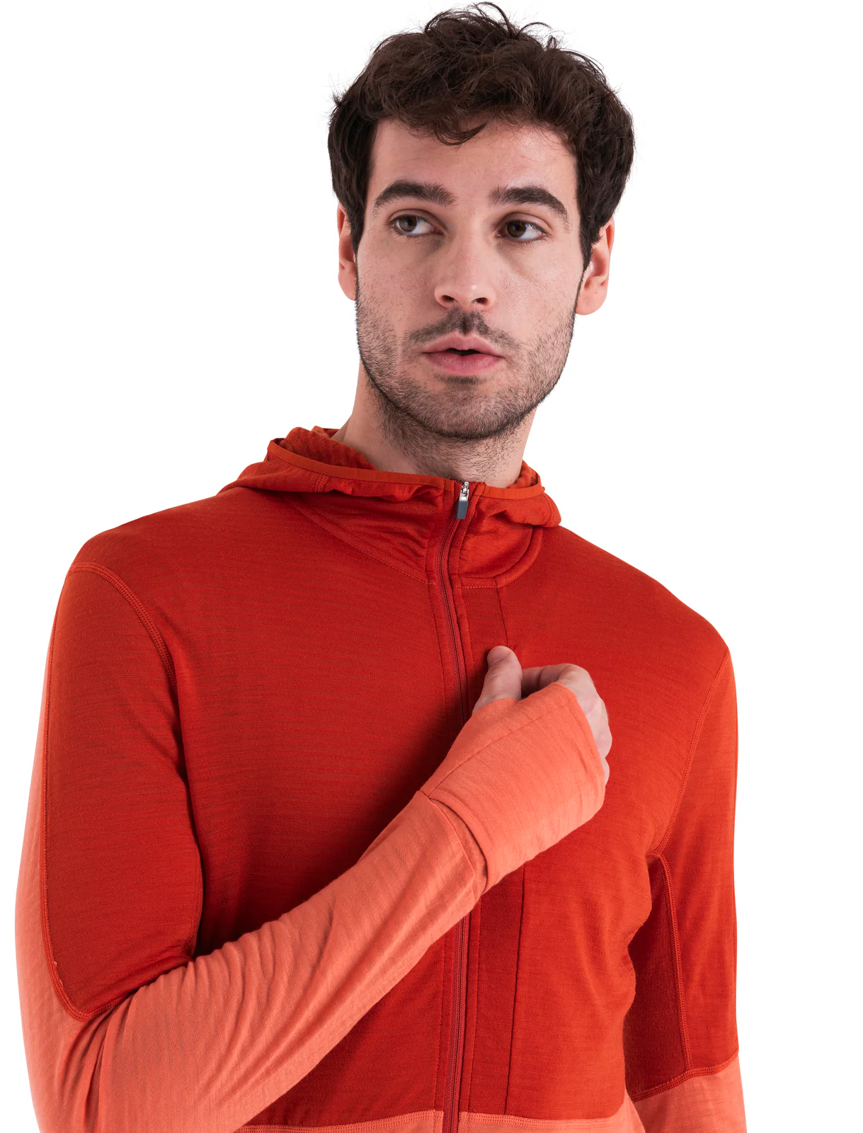 Men's Merino Blend 200 Realfleece™ Descender Long Sleeve Zip Hoodie - Image 8