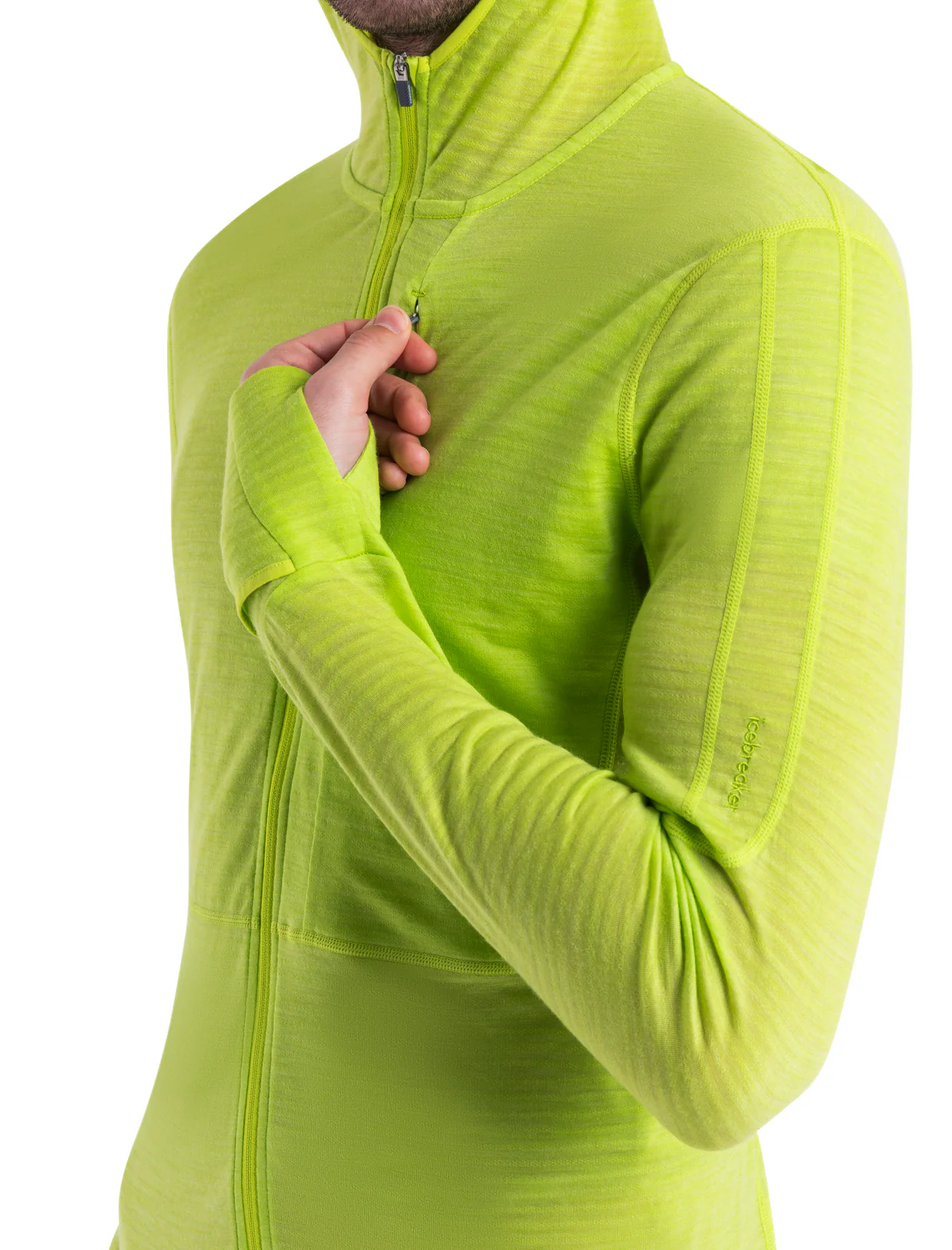 Men's Merino Blend 200 Realfleece™ Descender Long Sleeve Zip Hoodie - Image 8