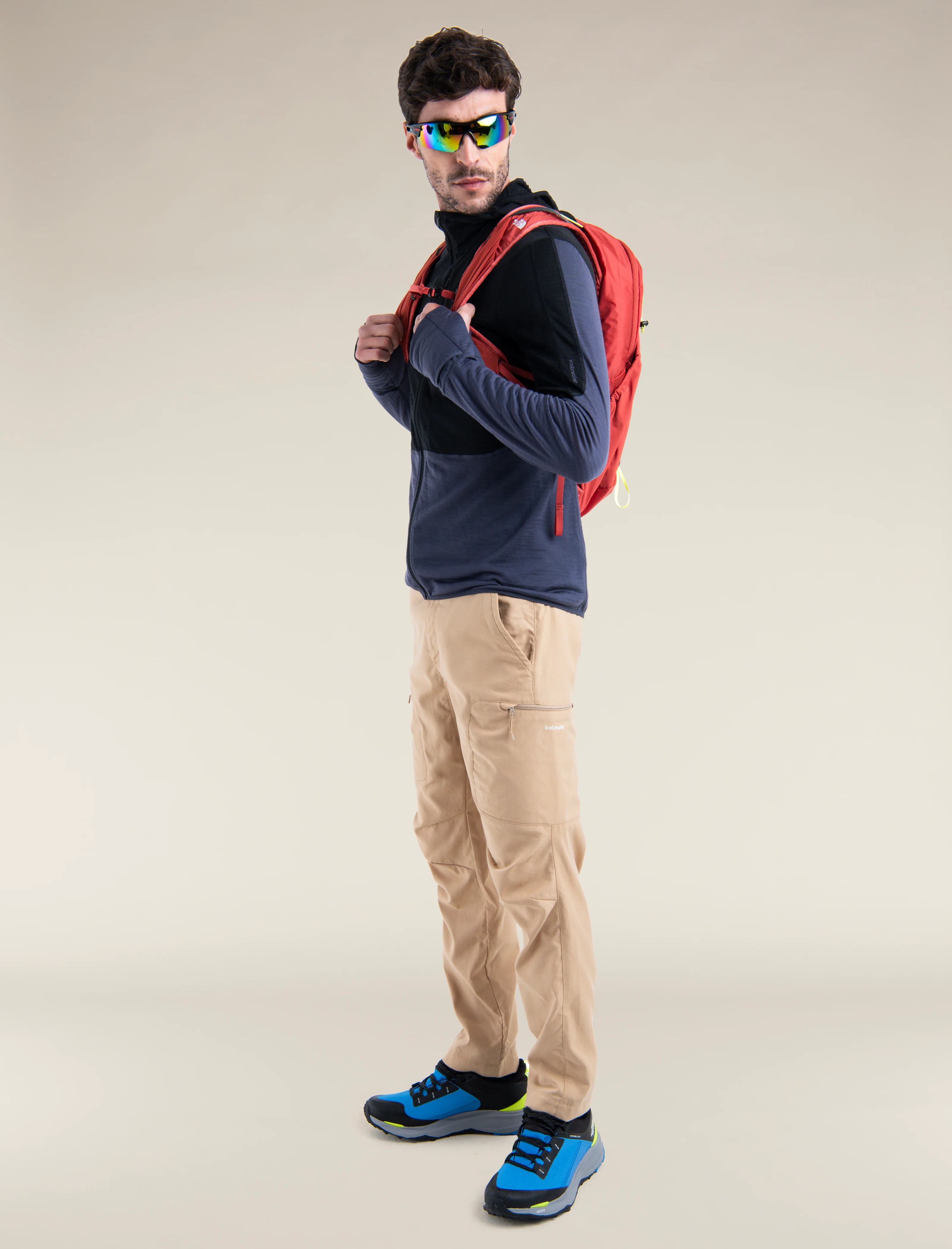 Men's Merino Blend 200 Realfleece™ Descender Long Sleeve Zip Hoodie - Image 3