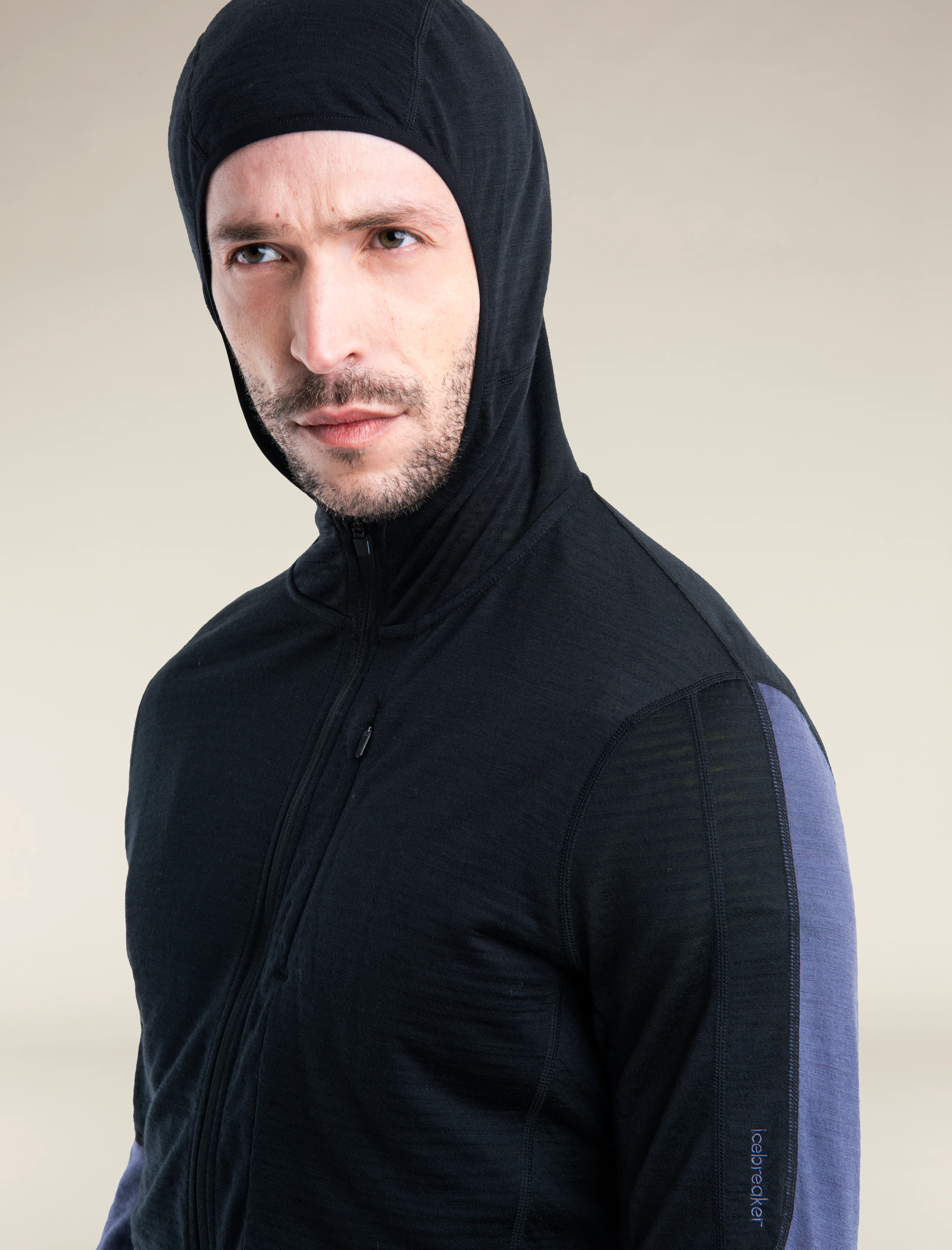Men's Merino Blend 200 Realfleece™ Descender Long Sleeve Zip Hoodie - Image 5