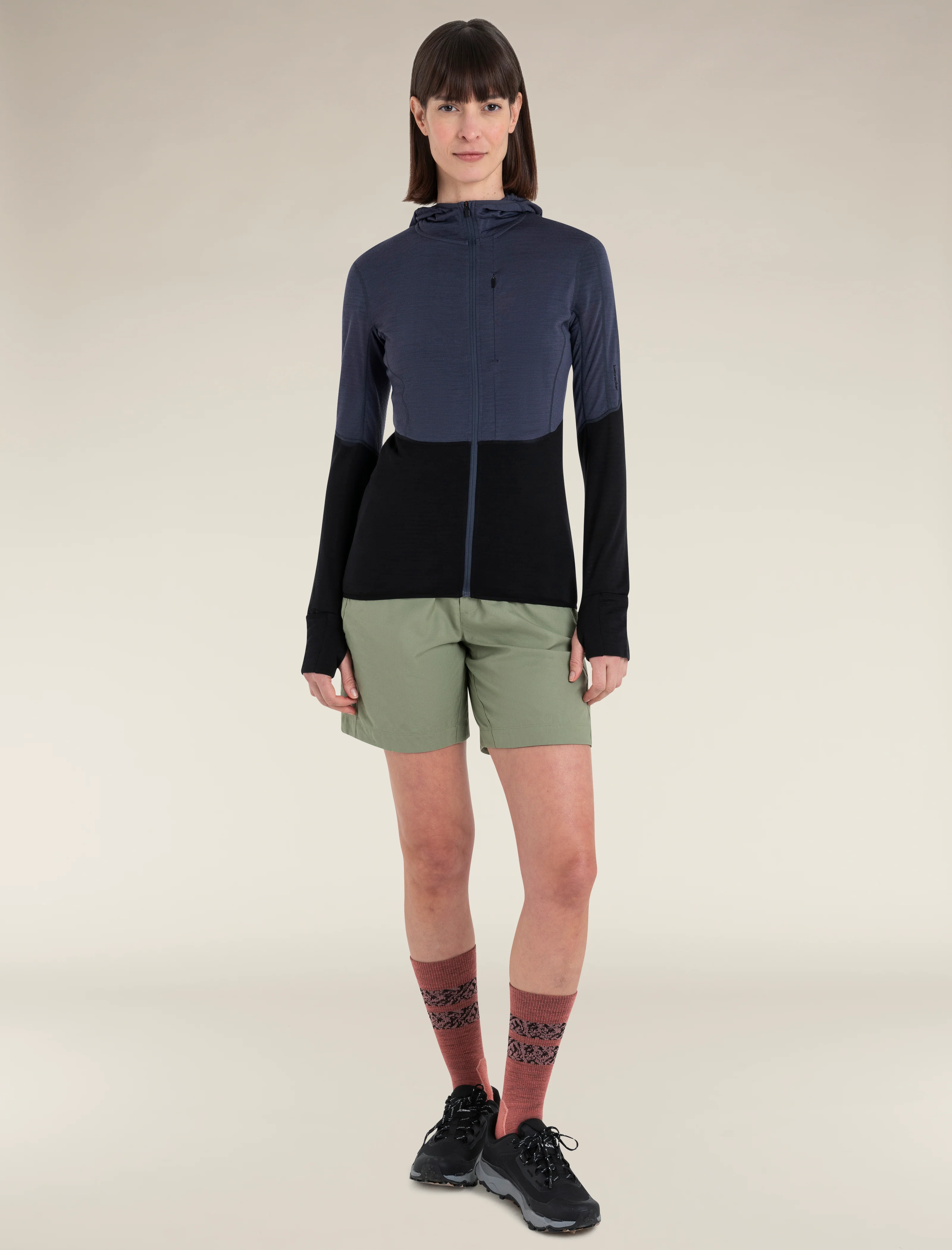 Women's Merino Blend 200 Realfleece™ Descender Long Sleeve Zip Hoodie - Image 3