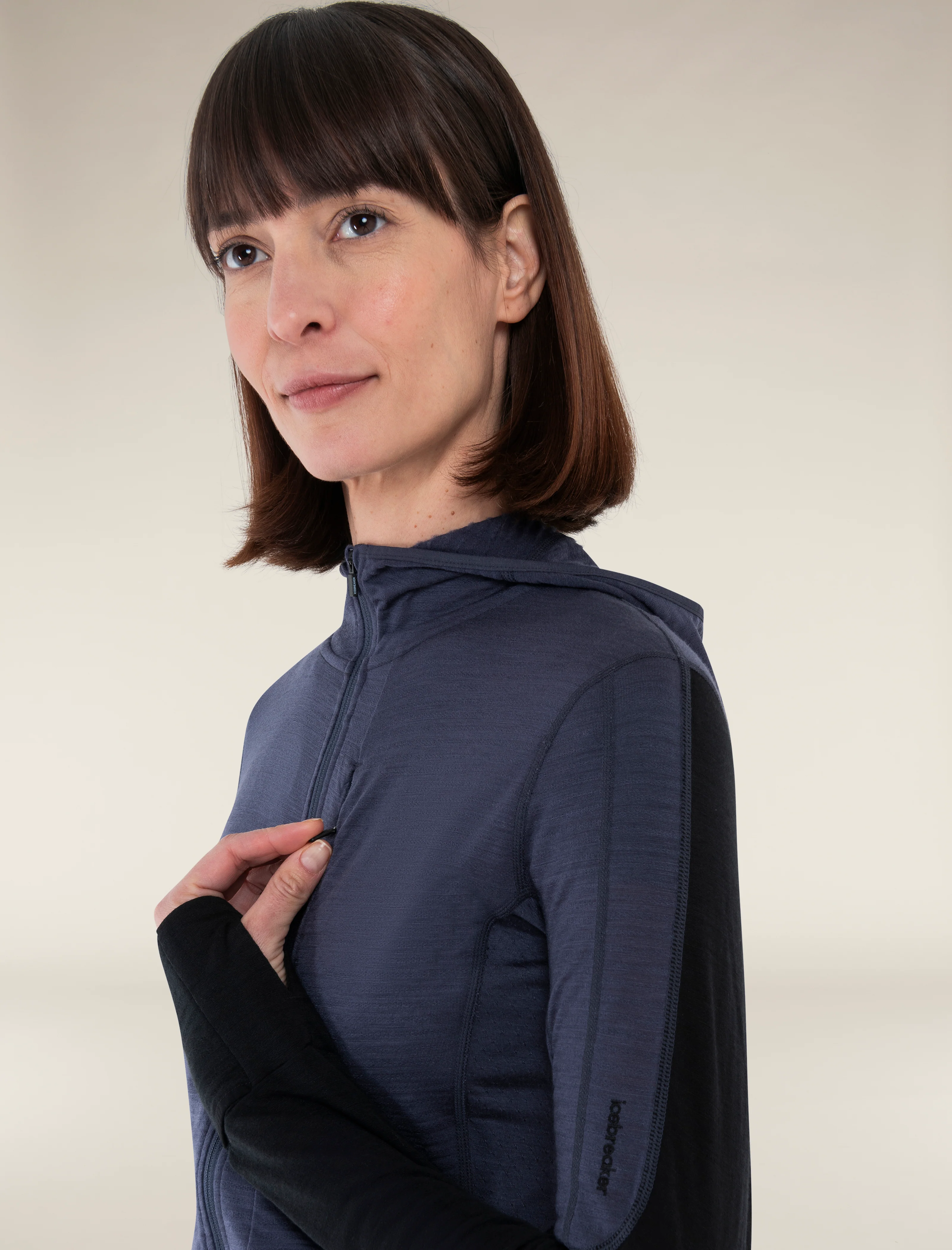 Women's Merino Blend 200 Realfleece™ Descender Long Sleeve Zip Hoodie - Image 6