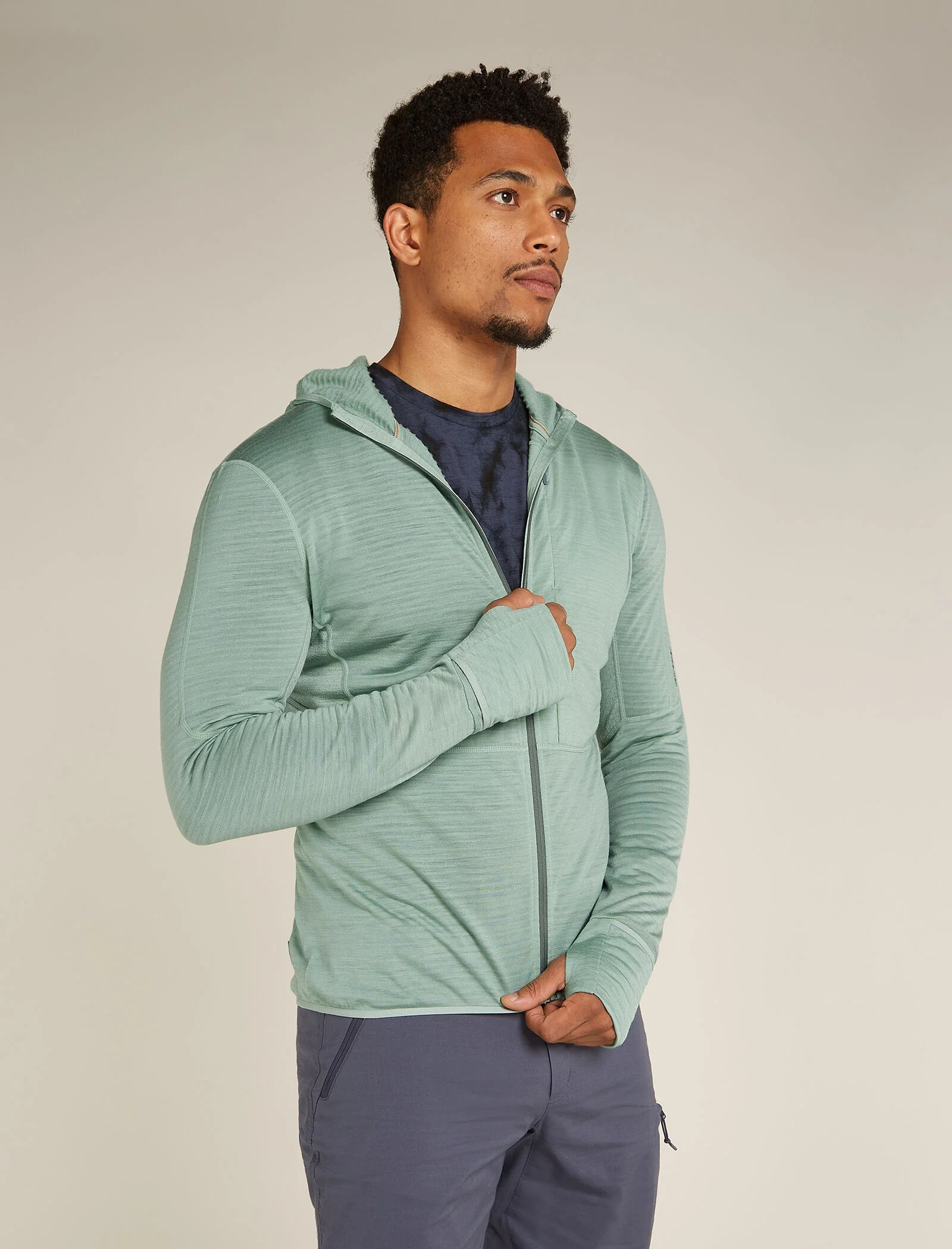 Men's Merino Blend 200 Realfleece™ Descender Long Sleeve Zip Hoodie