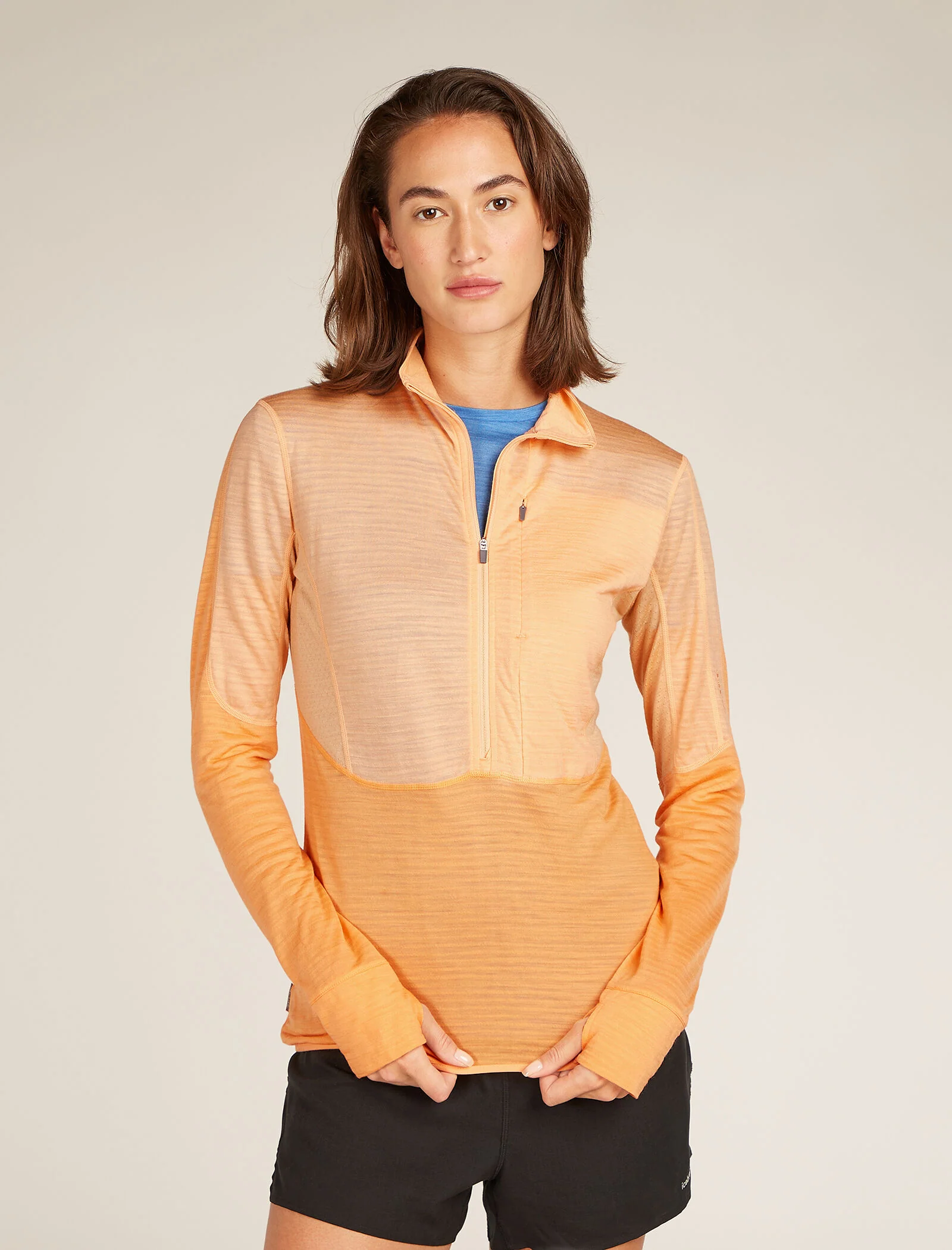 Women's Merino Blend 200 Realfleece™ Descender Long Sleeve Half Zip Top