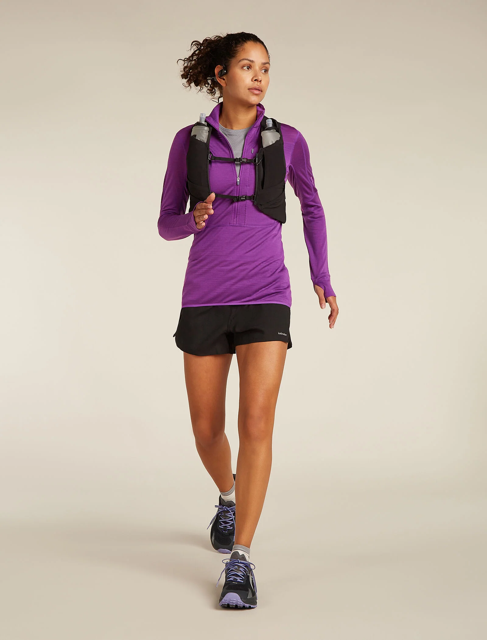 Women's Merino Blend 200 Realfleece™ Descender Long Sleeve Half Zip Top - Image 4