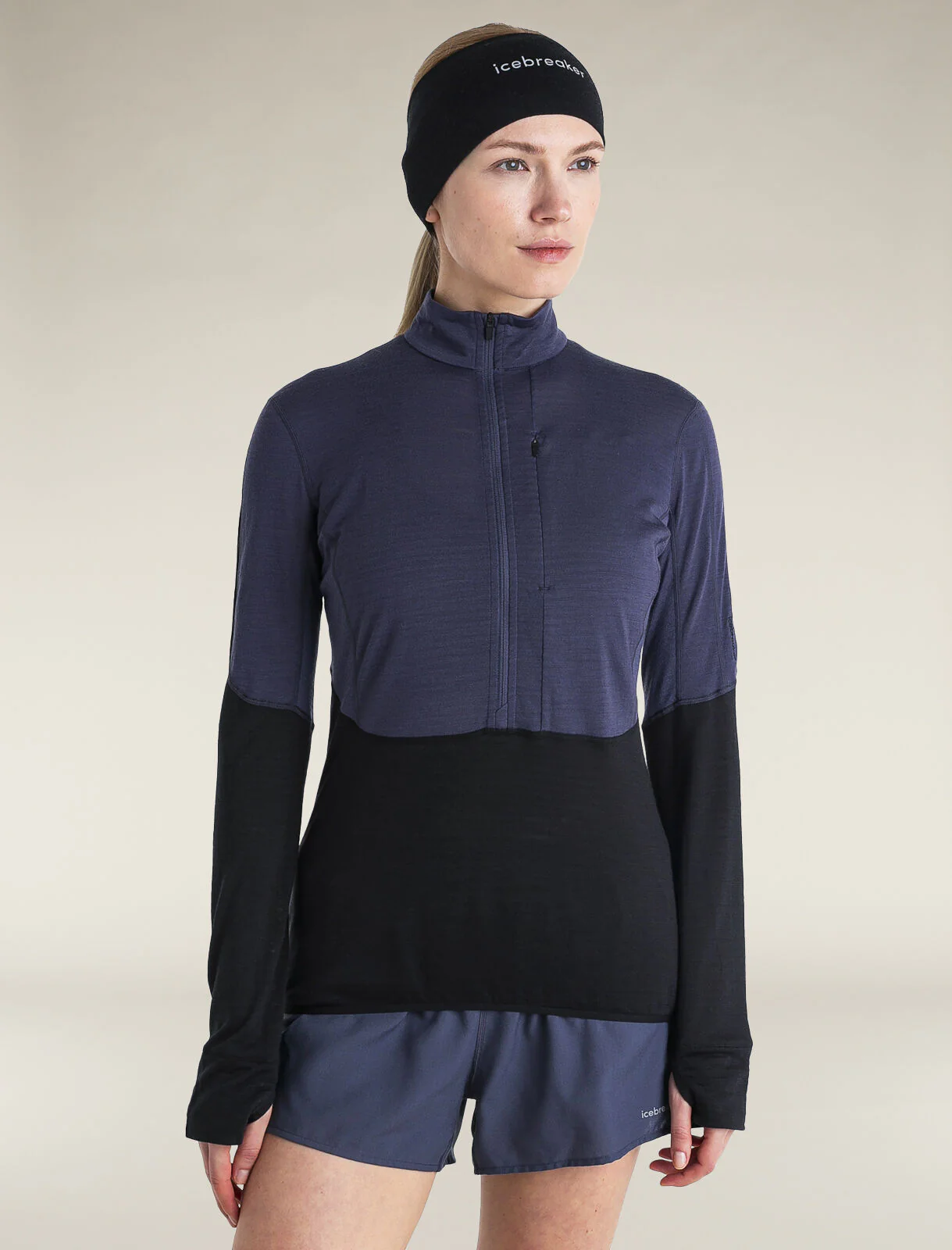 Women's Merino Blend 200 Realfleece™ Descender Long Sleeve Half Zip Top