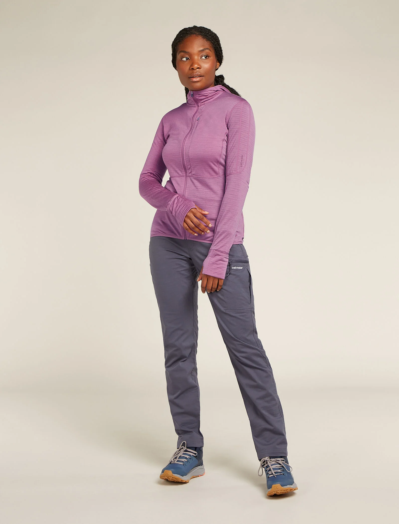 Women's Merino Blend 200 Realfleece™ Descender Long Sleeve Zip Hoodie - Image 3