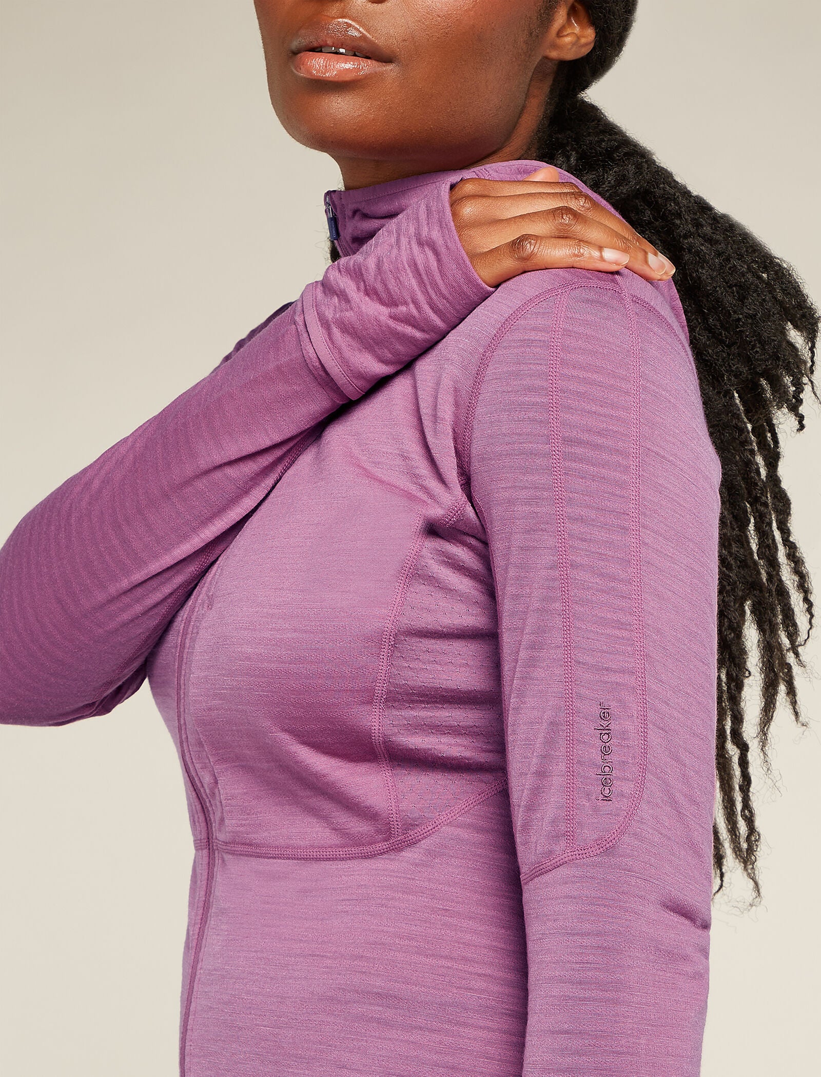 Women's Merino Blend 200 Realfleece™ Descender Long Sleeve Zip Hoodie - Image 6