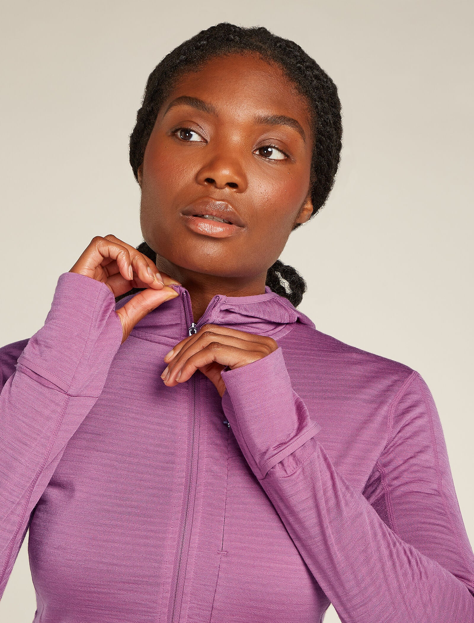 Women's Merino Blend 200 Realfleece™ Descender Long Sleeve Zip Hoodie - Image 8