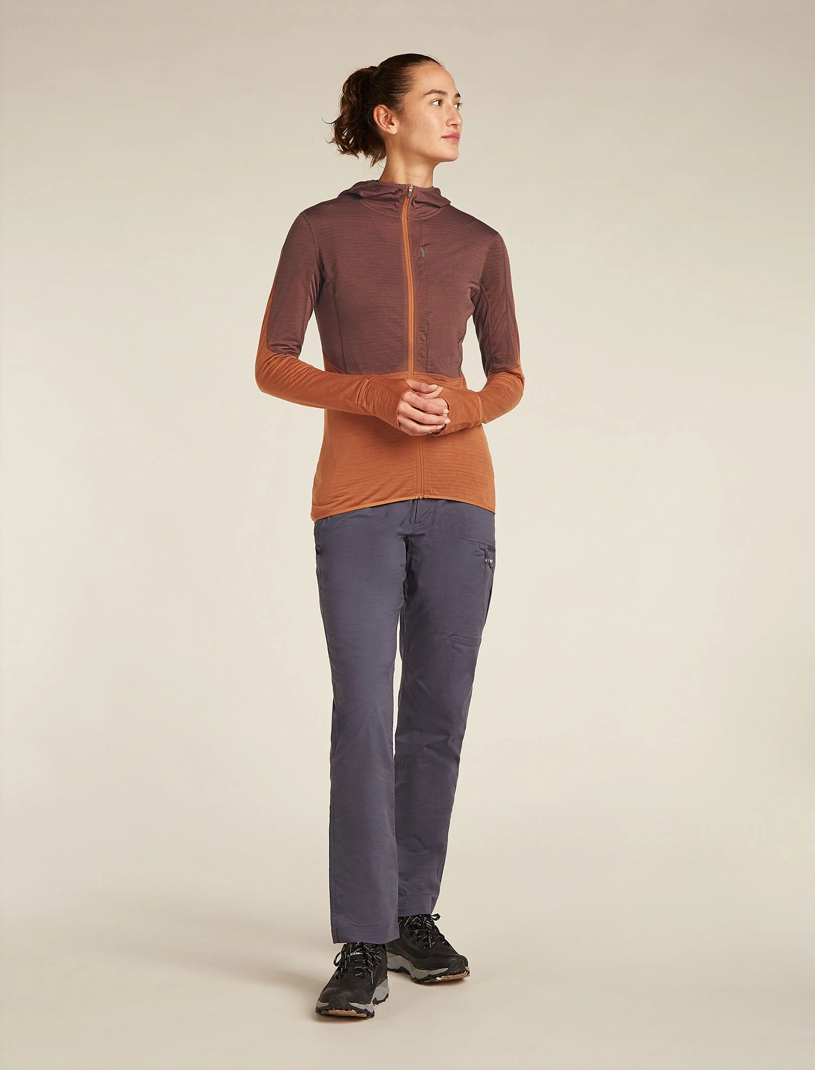 Women's Merino Blend 200 Realfleece™ Descender Long Sleeve Zip Hoodie - Image 3