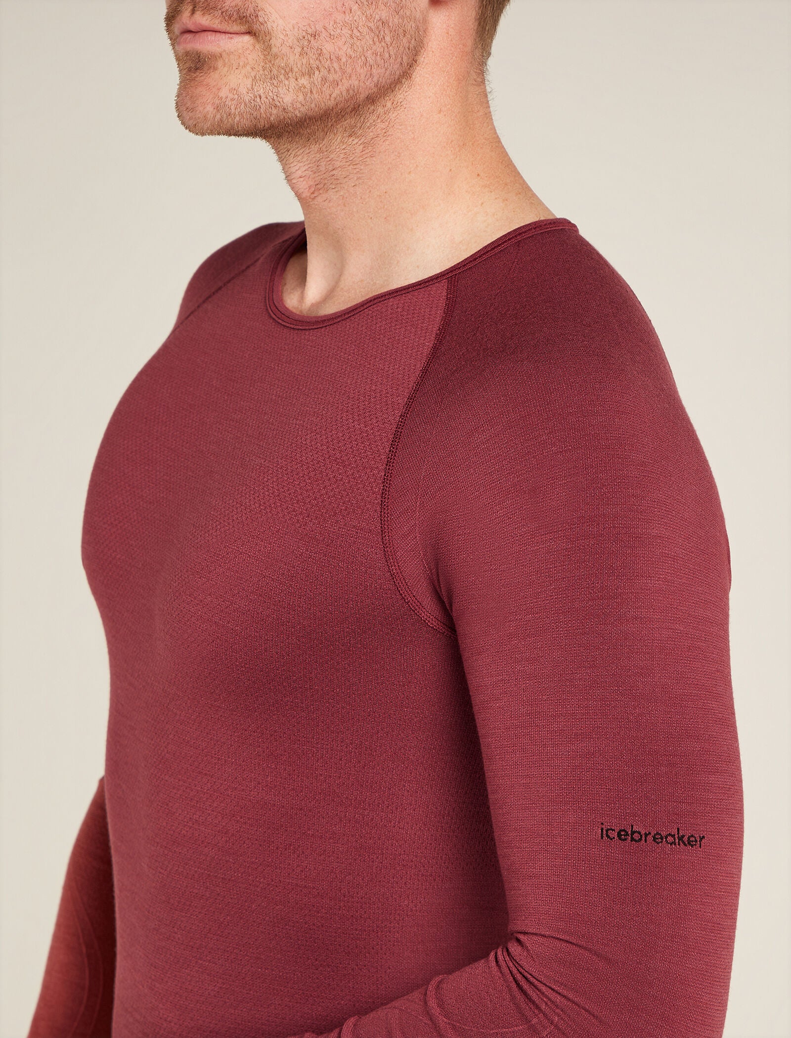 Men's Merino Blend 260 ZoneKnit⢠Seamless Long Sleeve Crew Thermal Top - Image 7