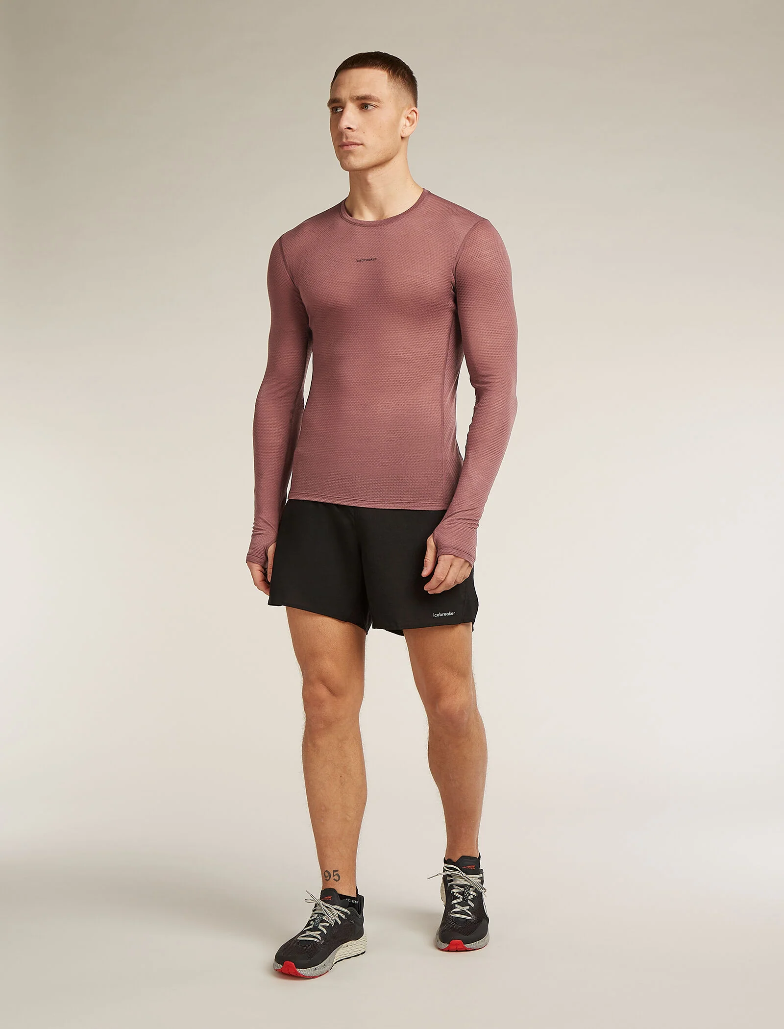 Men's Merino Blend 75 Cool-Liteâ„¢ Featherlightâ„¢ Long Sleeve Crew Thermal Top - Image 3