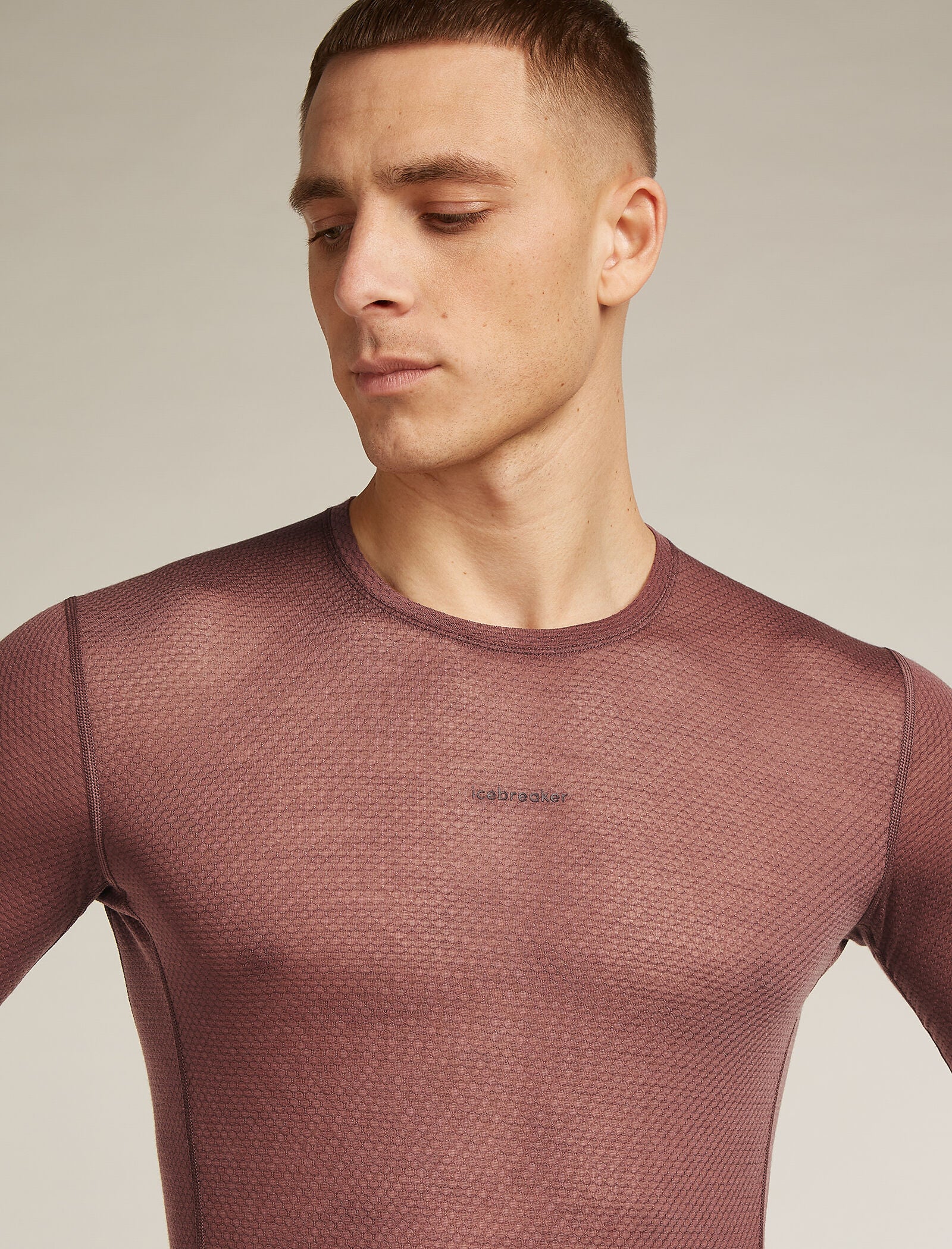 Men's Merino Blend 75 Cool-Liteâ„¢ Featherlightâ„¢ Long Sleeve Crew Thermal Top - Image 5