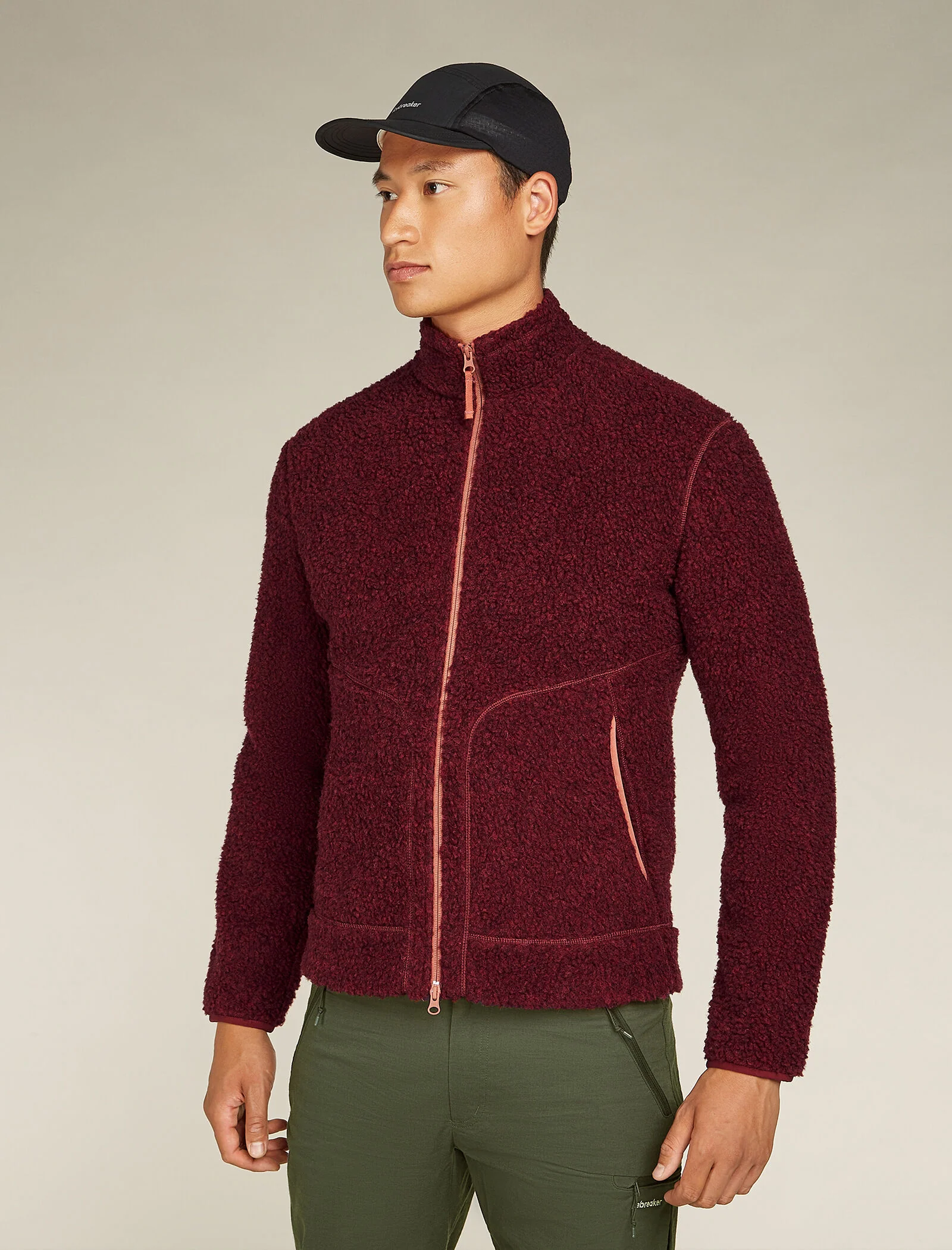Men's Merino Blend 960 RealFleece™ High Pile Long Sleeve Zip Jacket