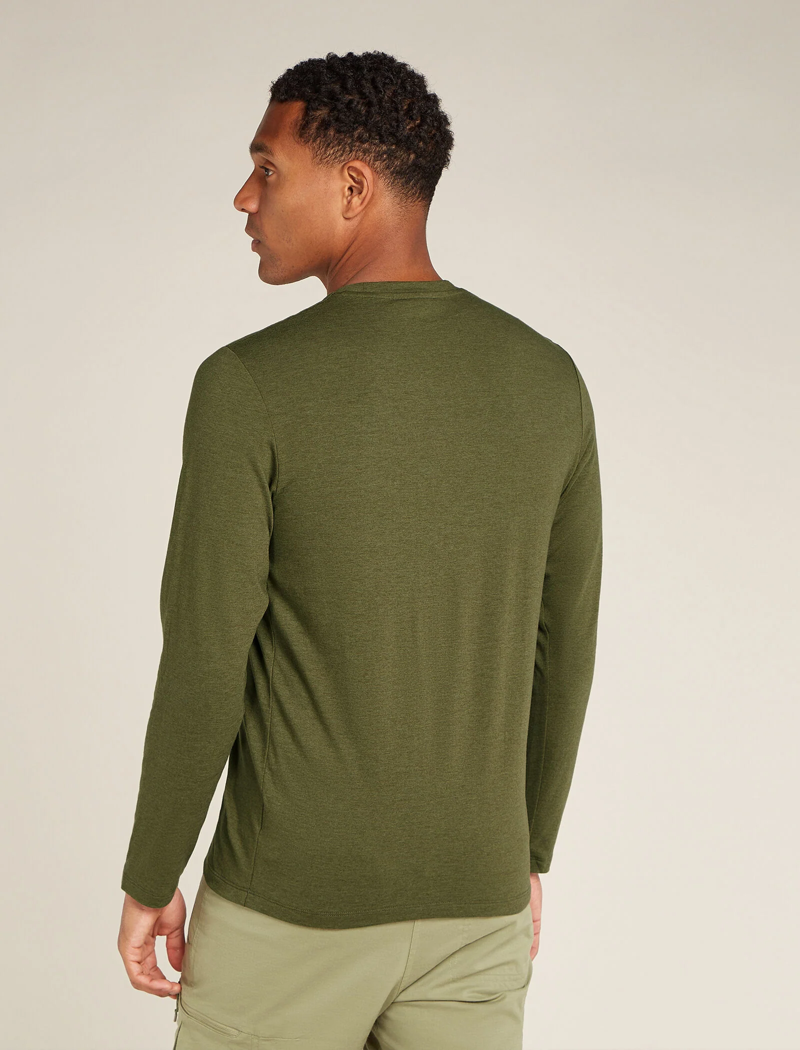 Men's Merino Blend Central Classic Long Sleeve T-Shirt Haute Route - Image 2