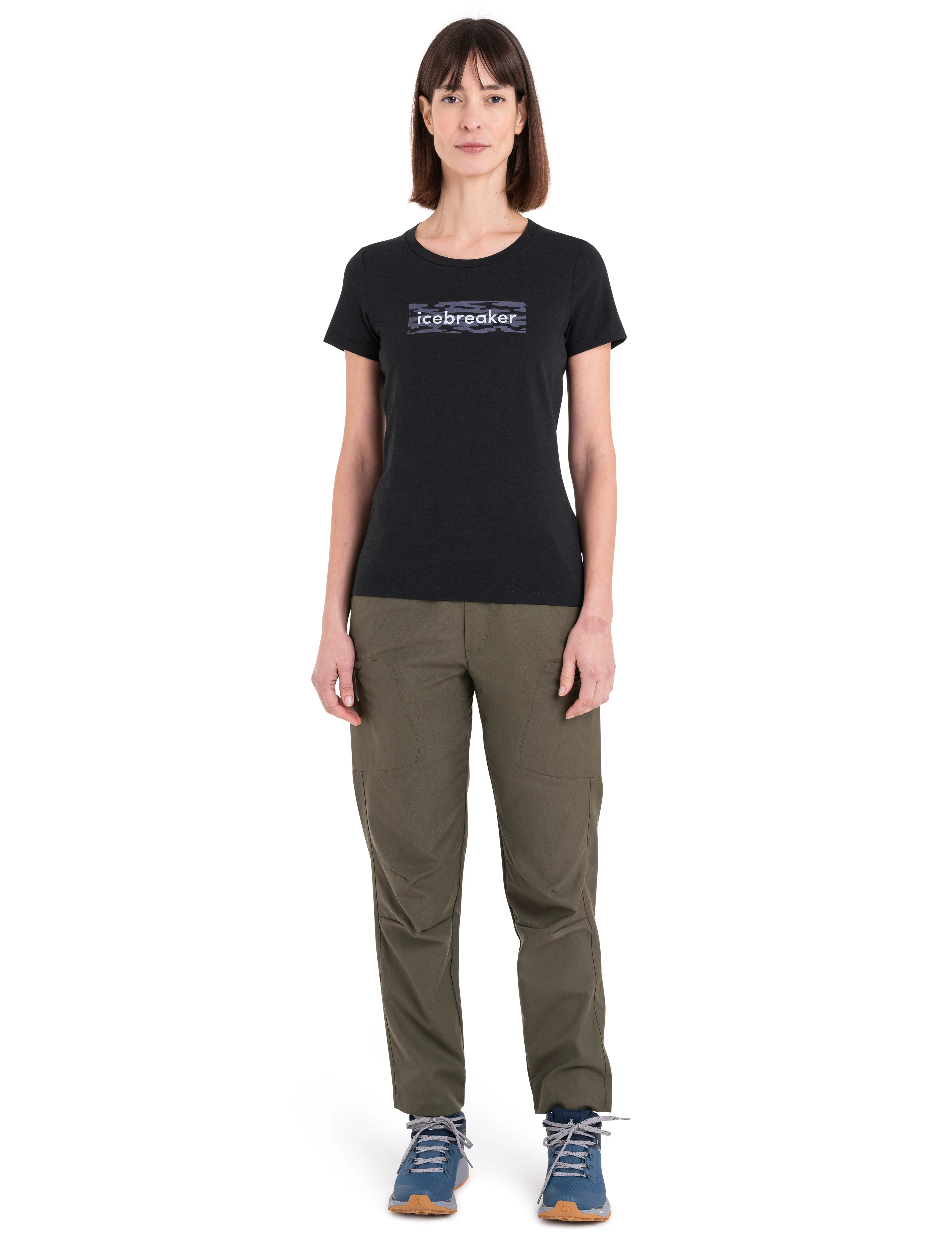 Women's Merino Blend Central Classic T-Shirt Glacial Flow Logo - Image 3