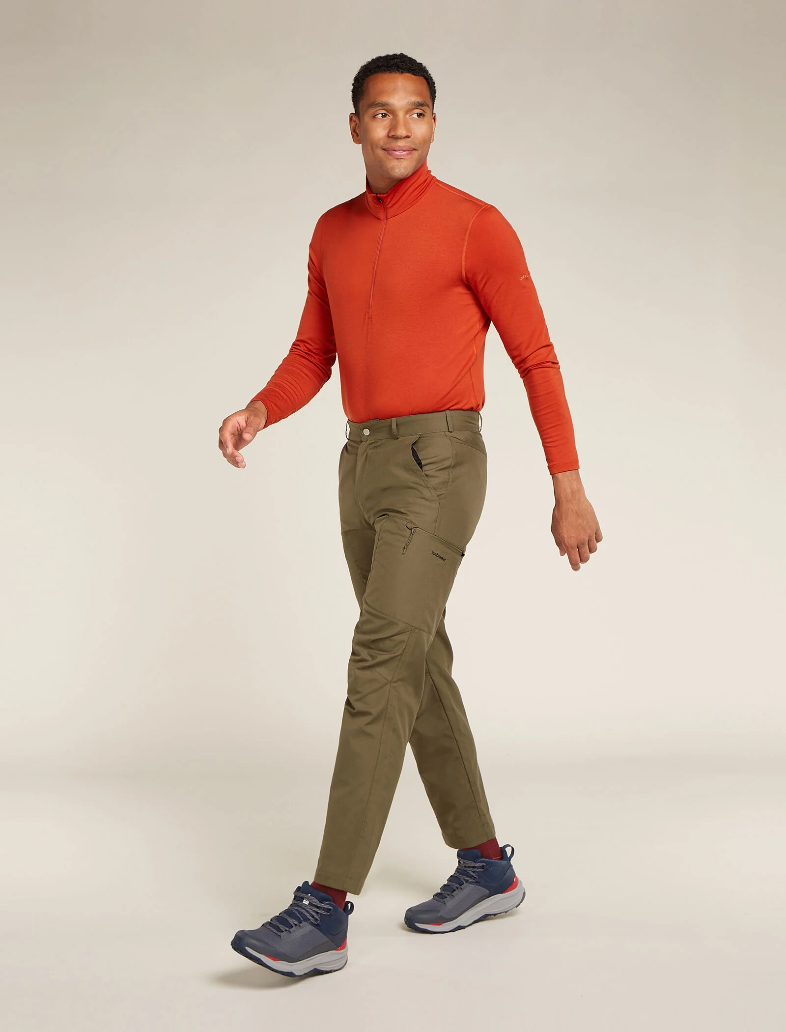 Men's Merino Blend Core Heavyweight Long Sleeve Half Zip Thermal Top - Image 4