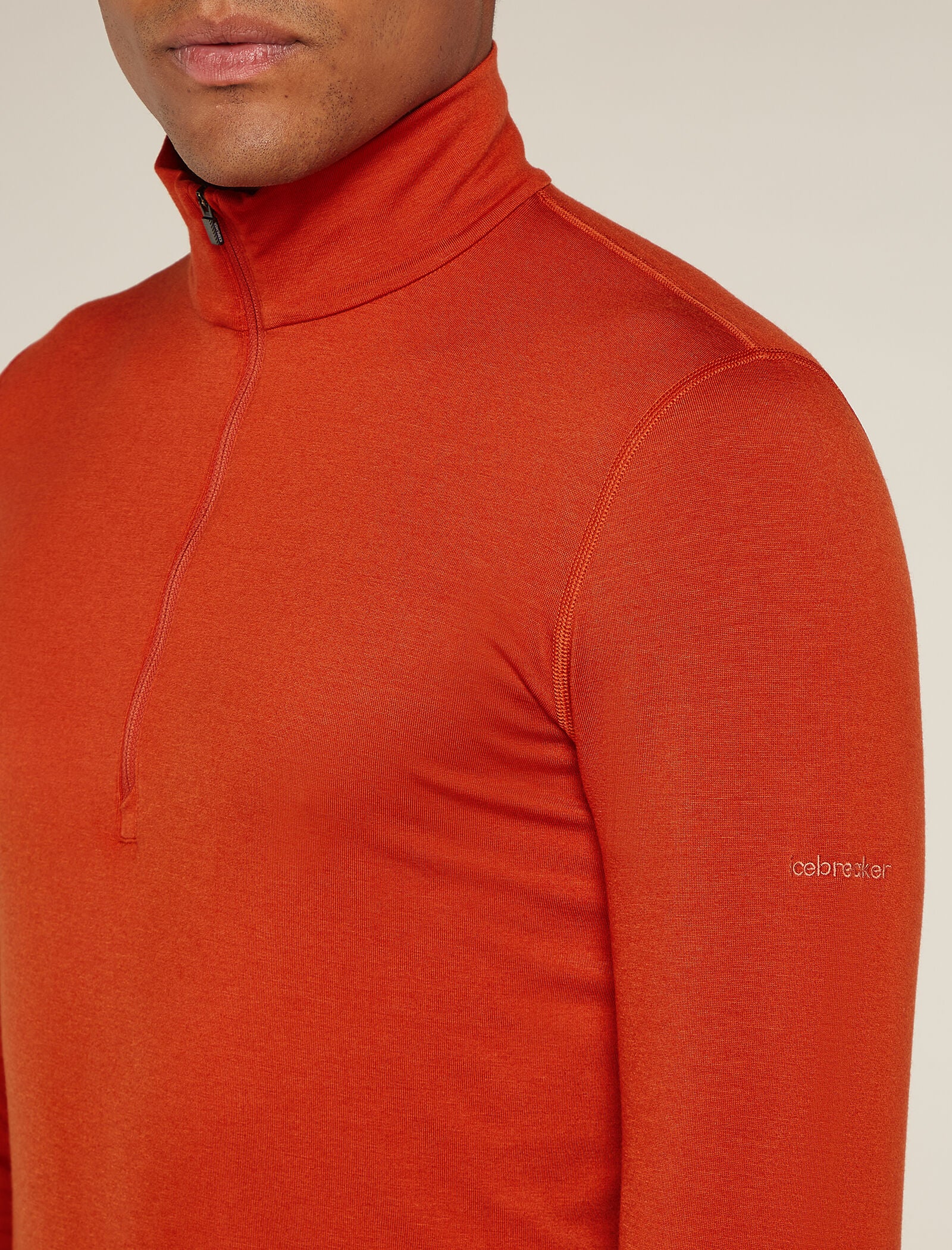 Men's Merino Blend Core Heavyweight Long Sleeve Half Zip Thermal Top - Image 5