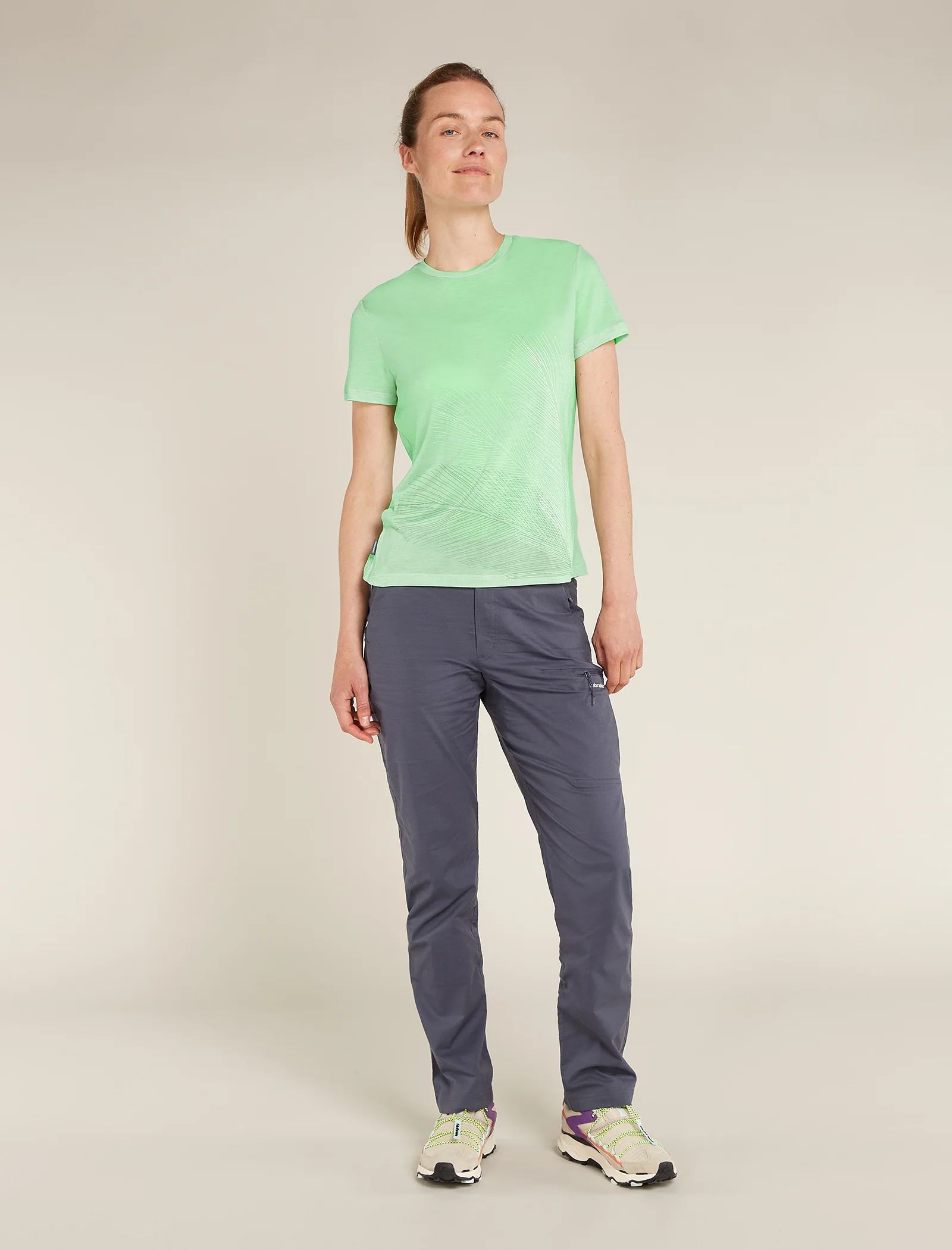 Women's Merino Blend Core Short Sleeve T-Shirt Plume - Image 3