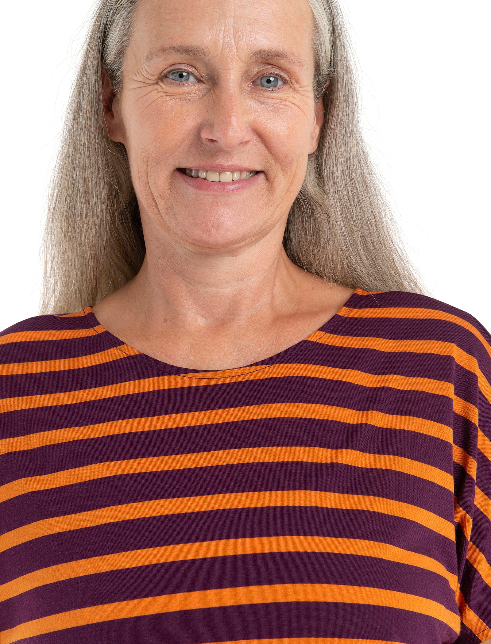 Women's Merino Blend Drayden Reversible Short Sleeve Top Stripe - Image 5