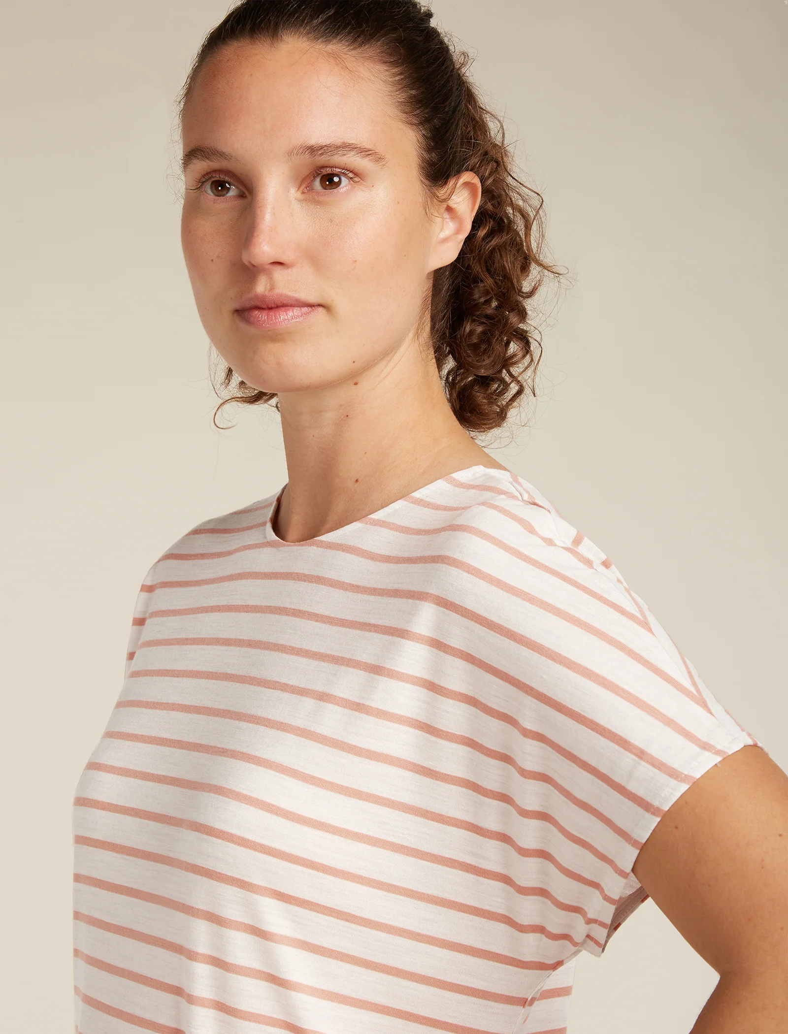 Women's Merino Blend Drayden Reversible Top Stripe - Image 5