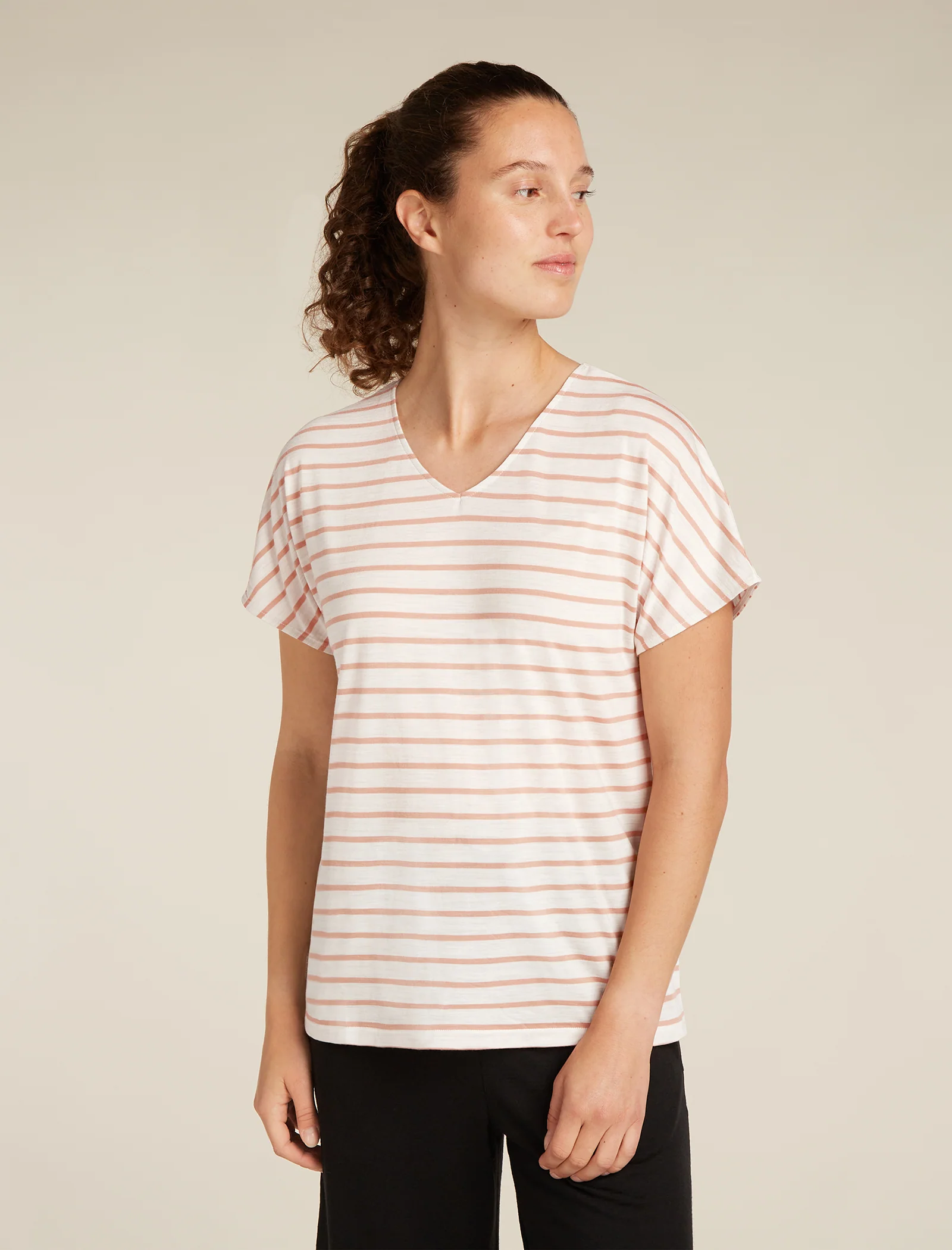 Women's Merino Blend Drayden Reversible Top Stripe - Image 7