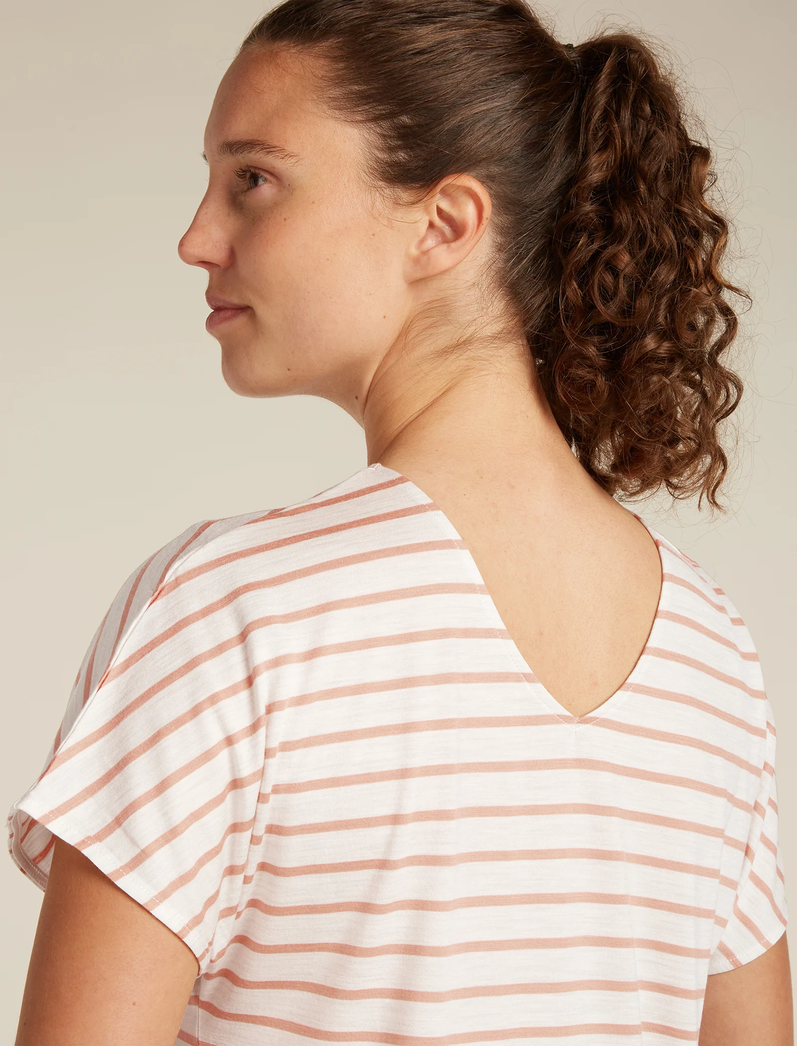 Women's Merino Blend Drayden Reversible Top Stripe - Image 8
