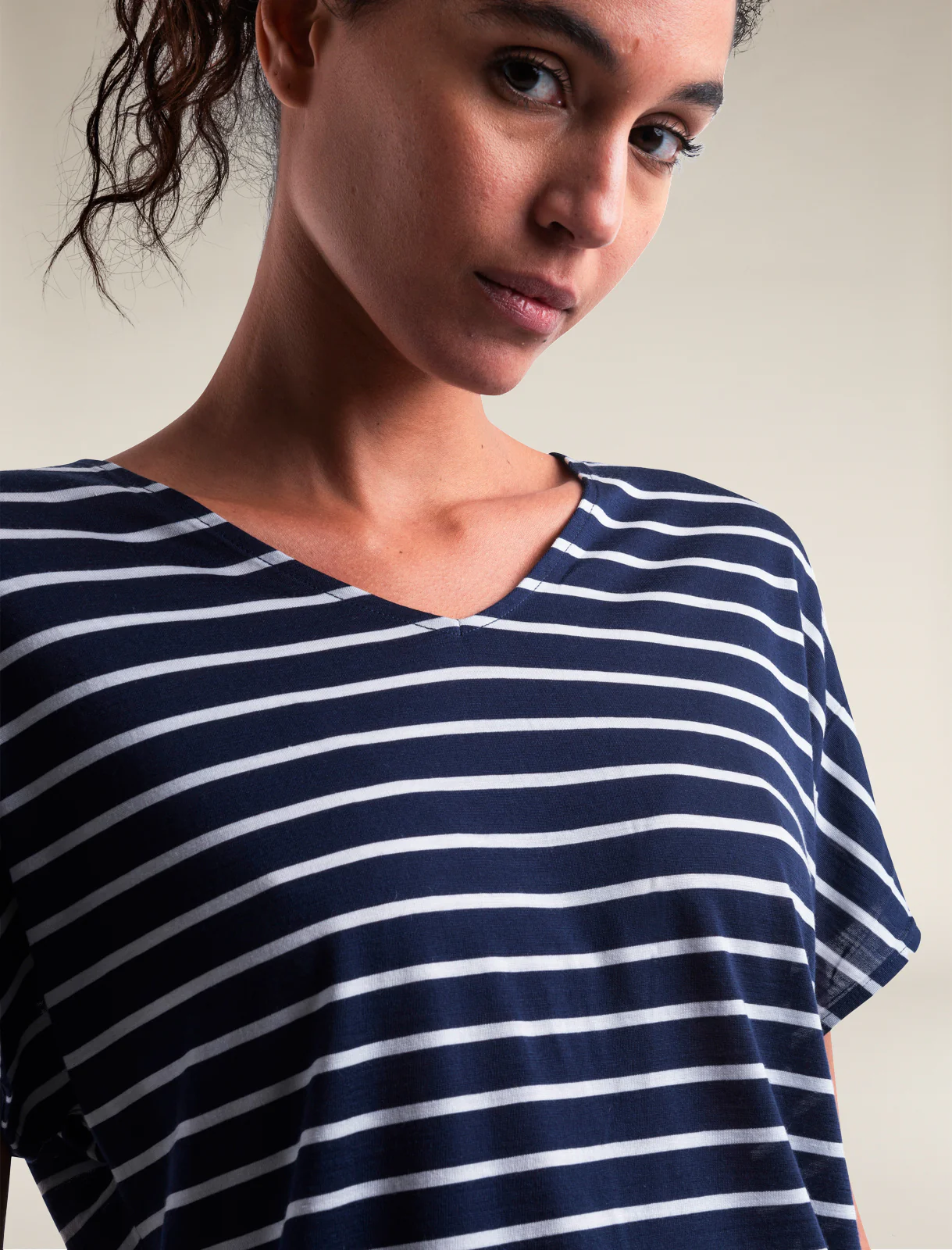 Women's Merino Blend Drayden Reversible Top Stripe - Image 4