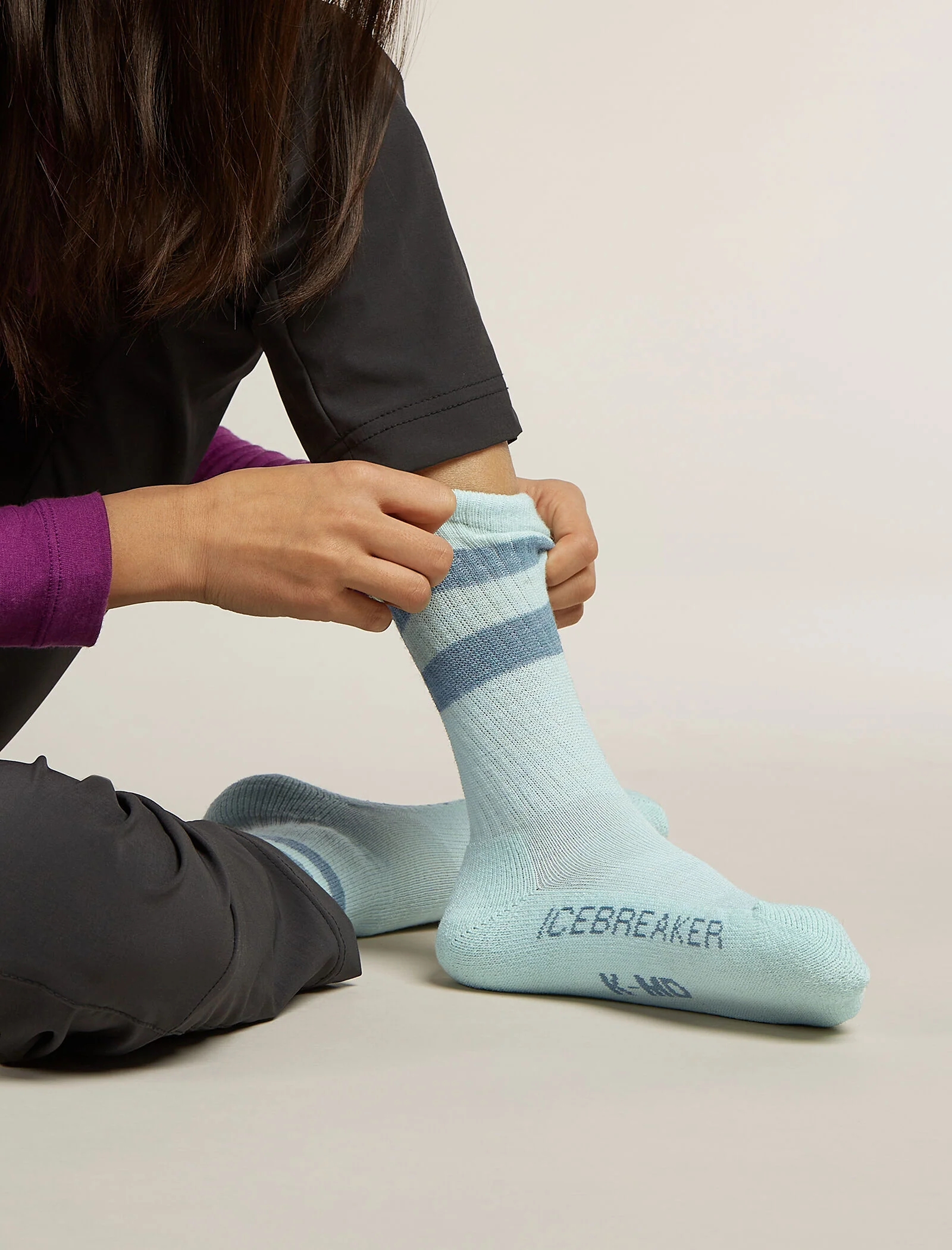 Kids’ Merino Blend Hike Light Crew Socks