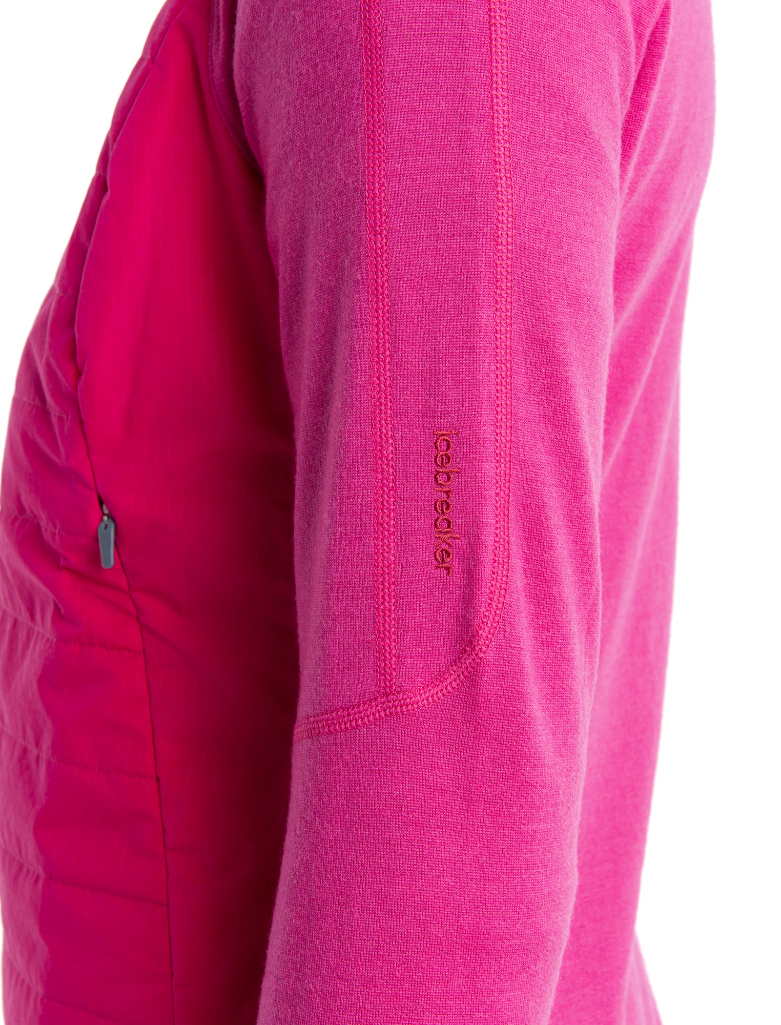 Women's Merino Blend Quantum Hybrid Long Sleeve Zip Hoodie - Image 8