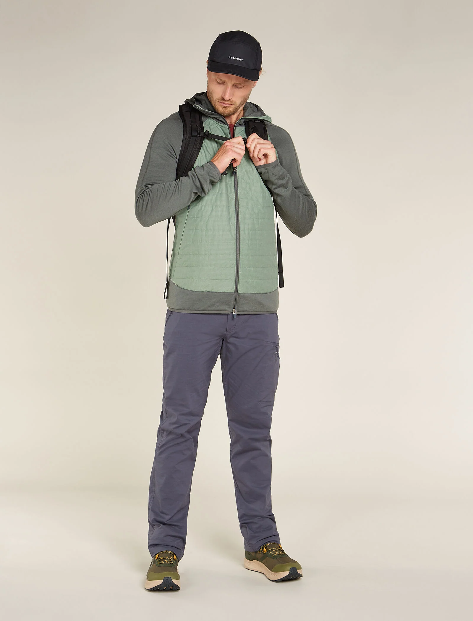Men's Merino Blend Quantum Hybrid Long Sleeve Zip Hoodie - Image 4