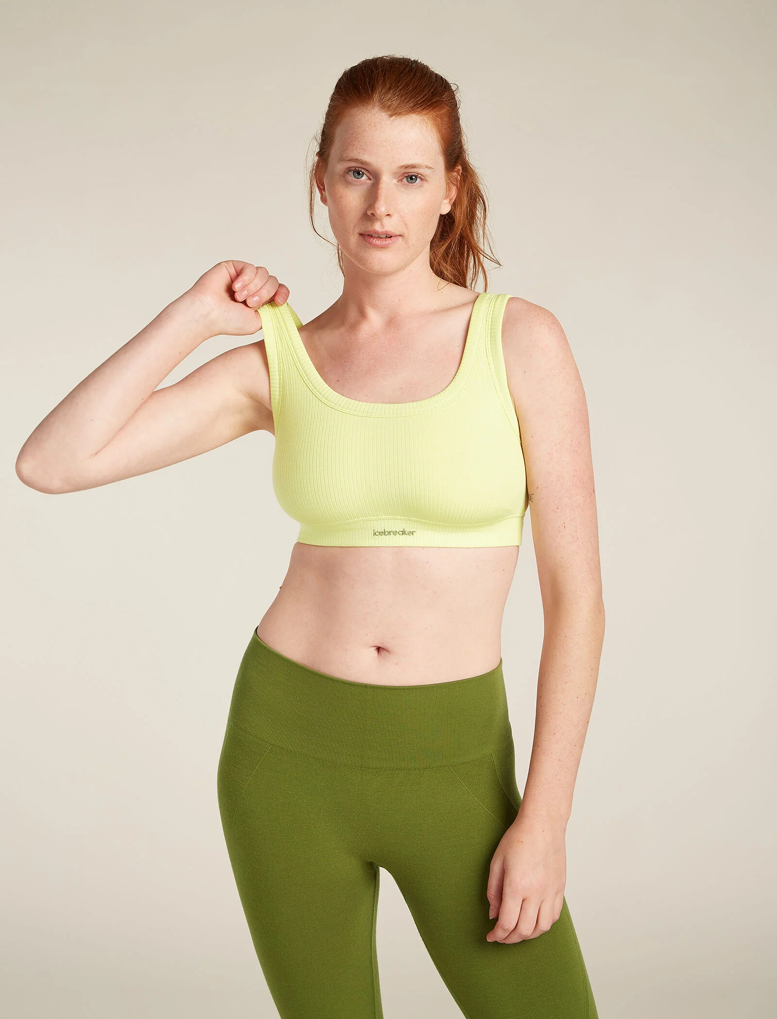 Women's Merino Blend Rib Lotus Bra - Image 6
