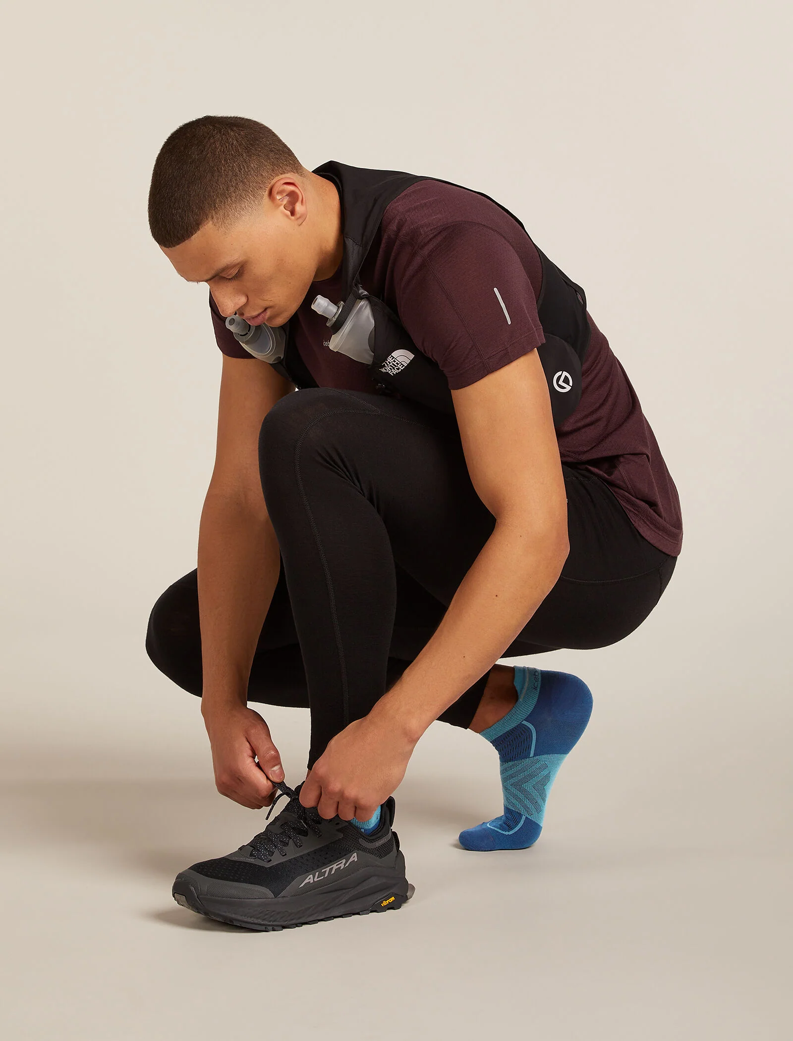 Men Run+ Micro Socks