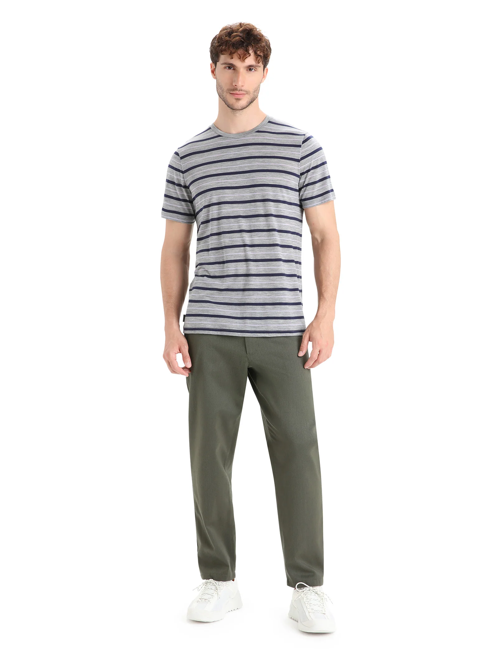 Men's Merino Blend Wave T-Shirt Stripe - Image 3
