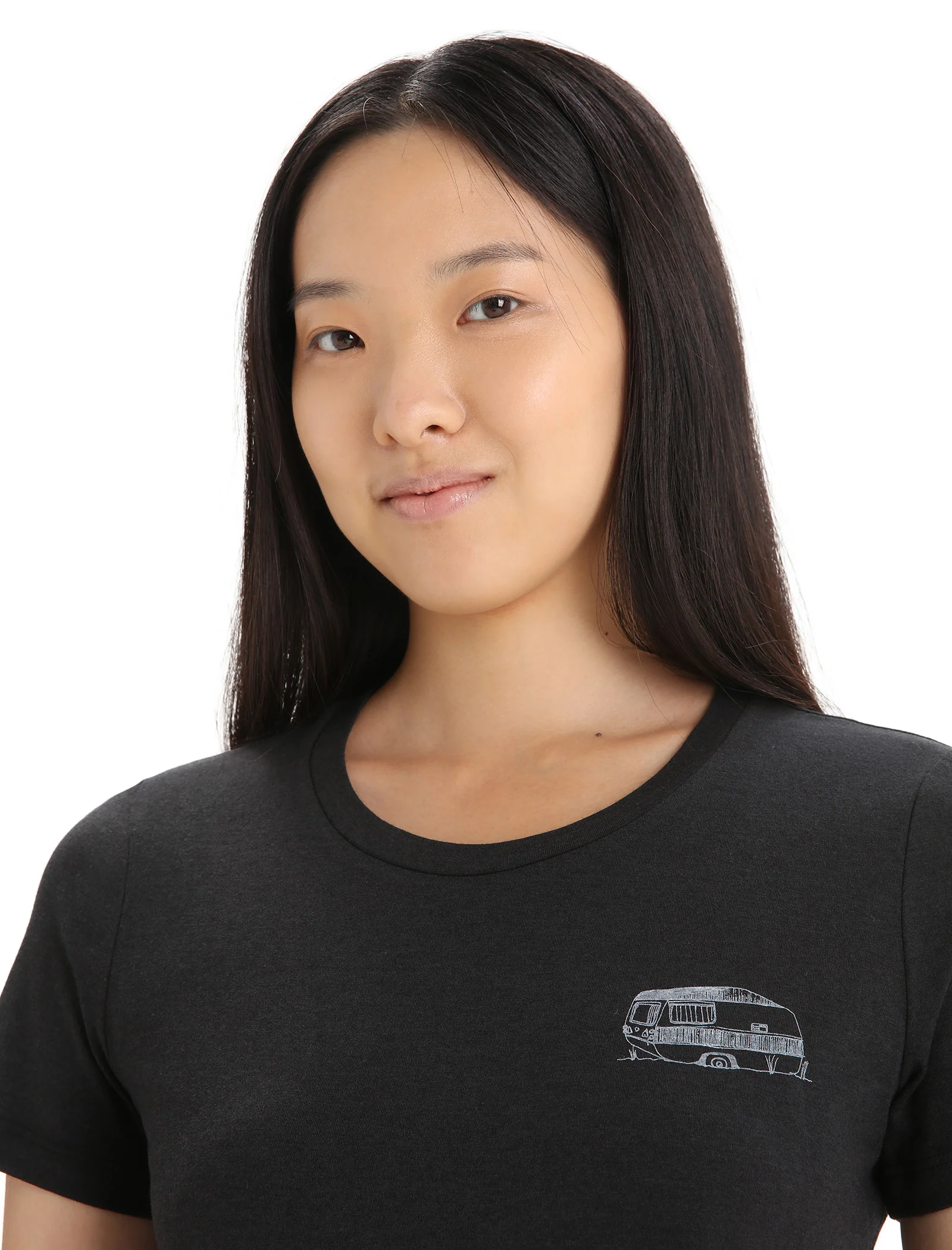 Women's Merino Central Classic Short Sleeve T-Shirt Caravan Life - Image 4