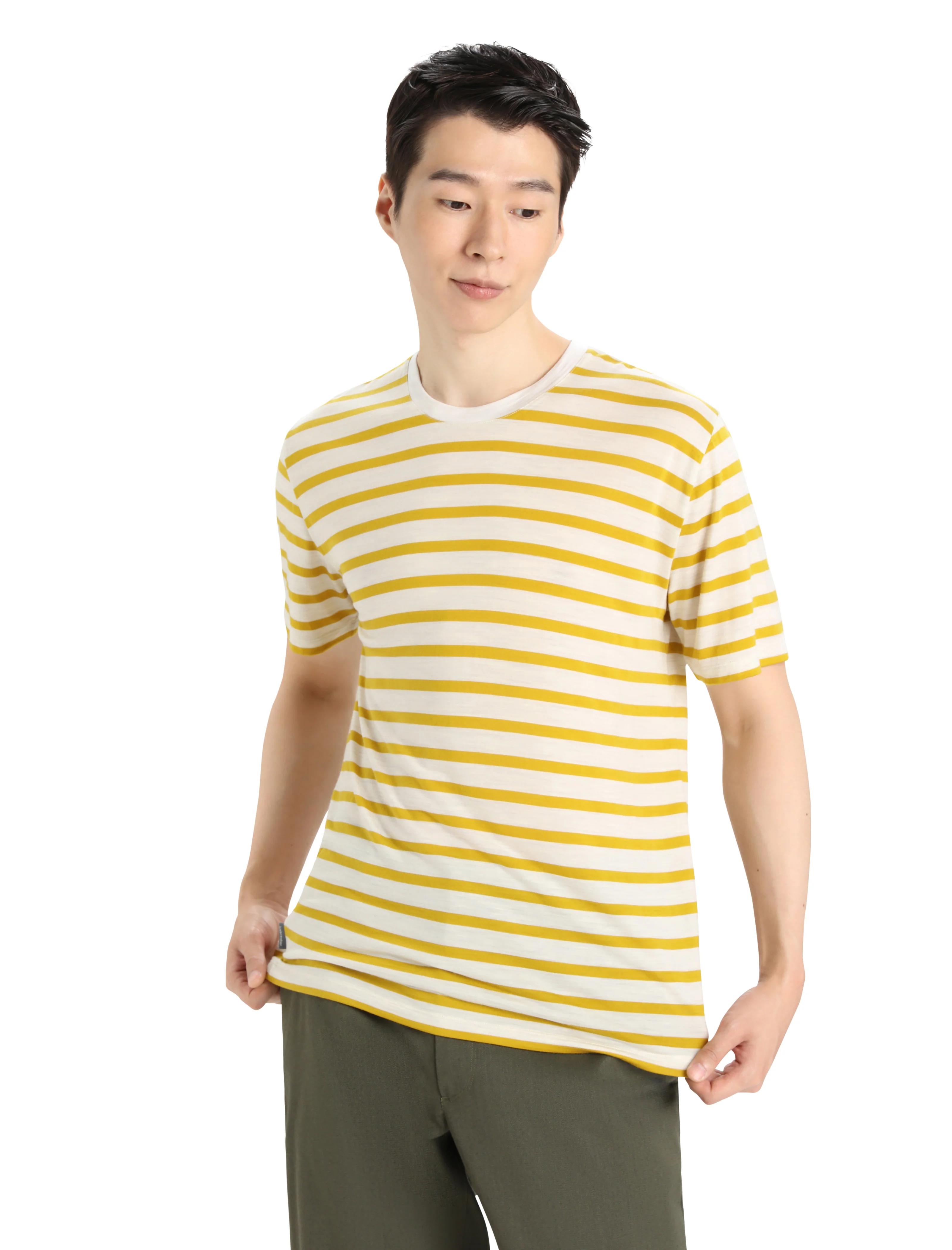 Men's Merino Drayden Short Sleeve T-Shirt Stripe - Image 6