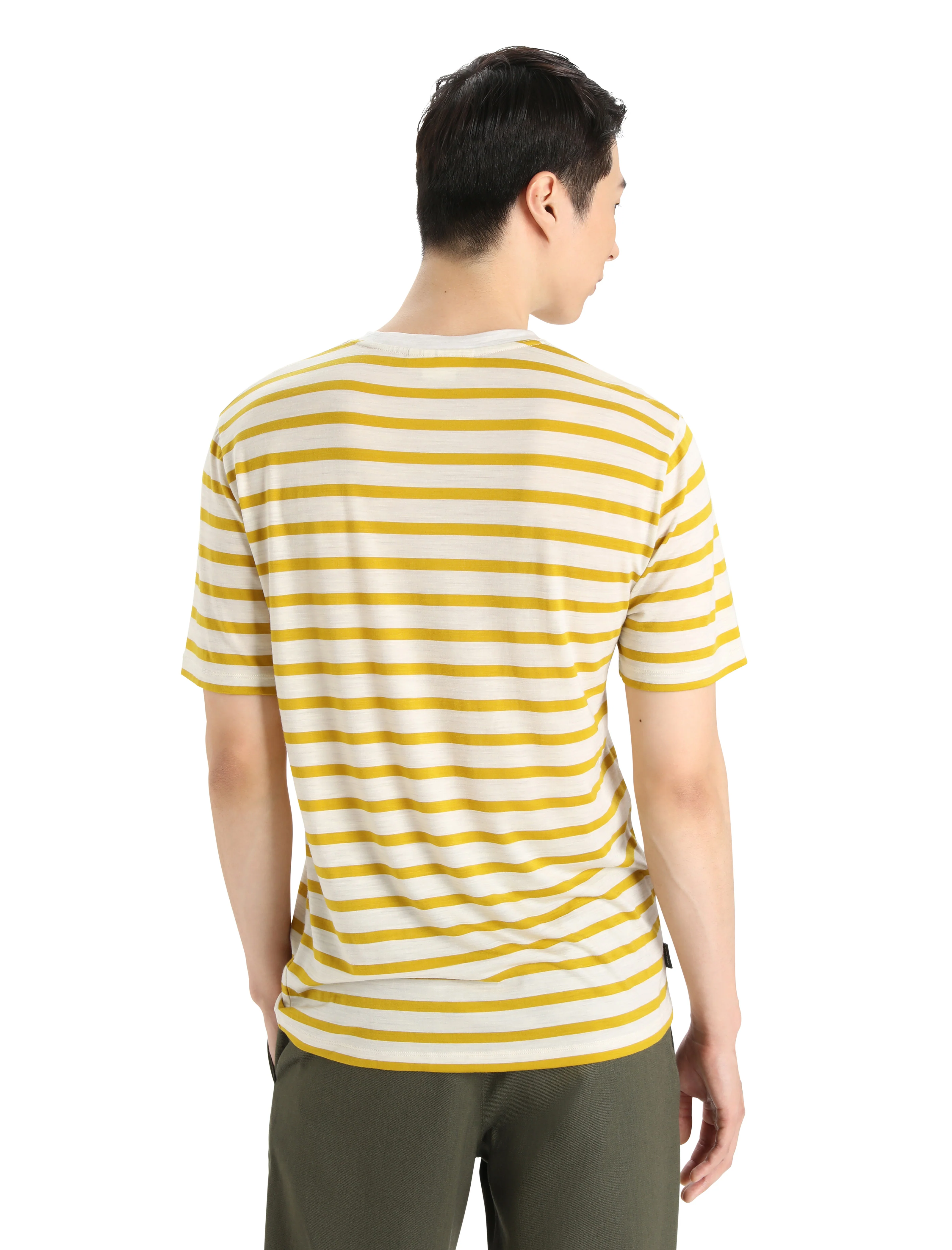 Men's Merino Drayden Short Sleeve T-Shirt Stripe - Image 7