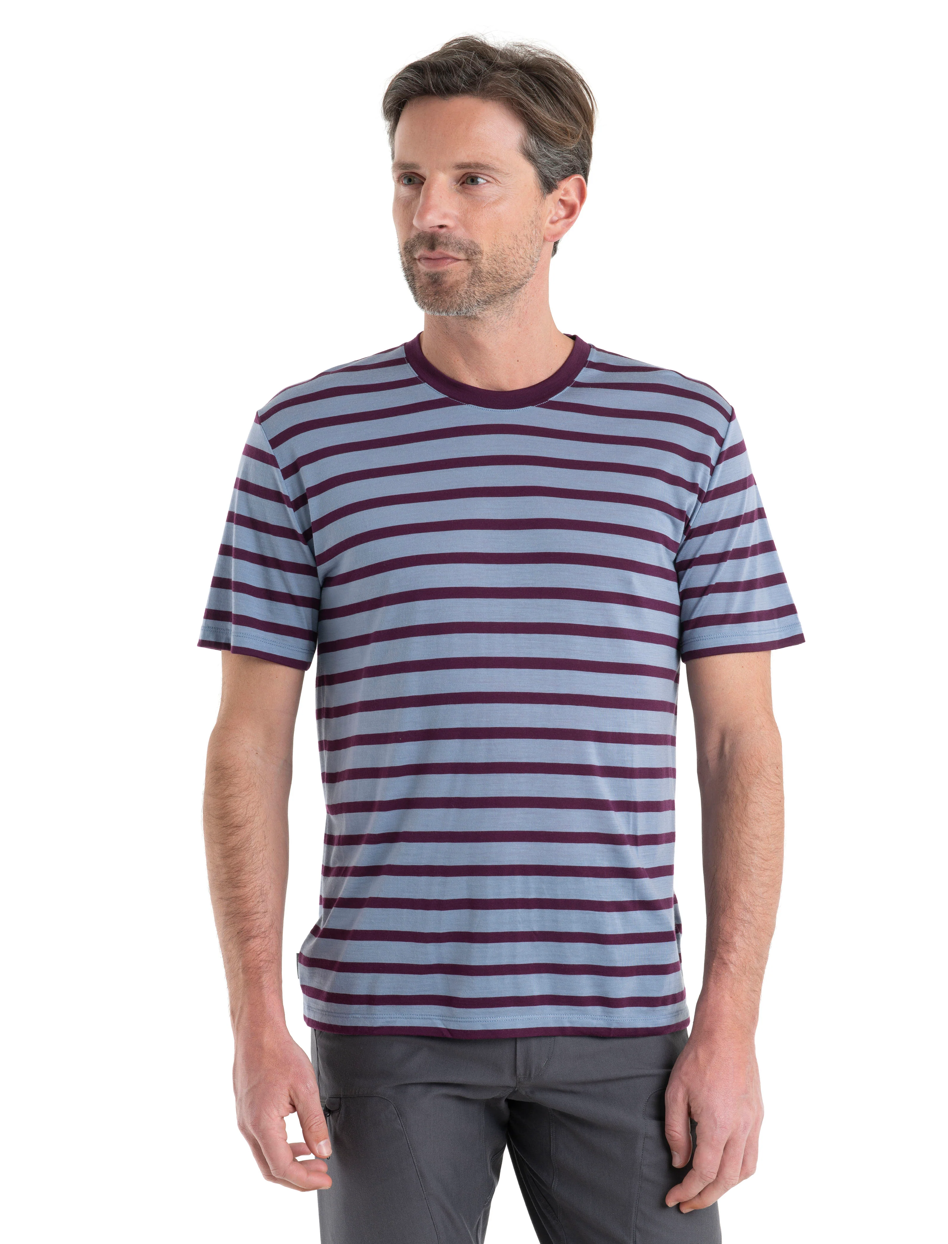 Men's Merino Drayden Short Sleeve T-Shirt Stripe