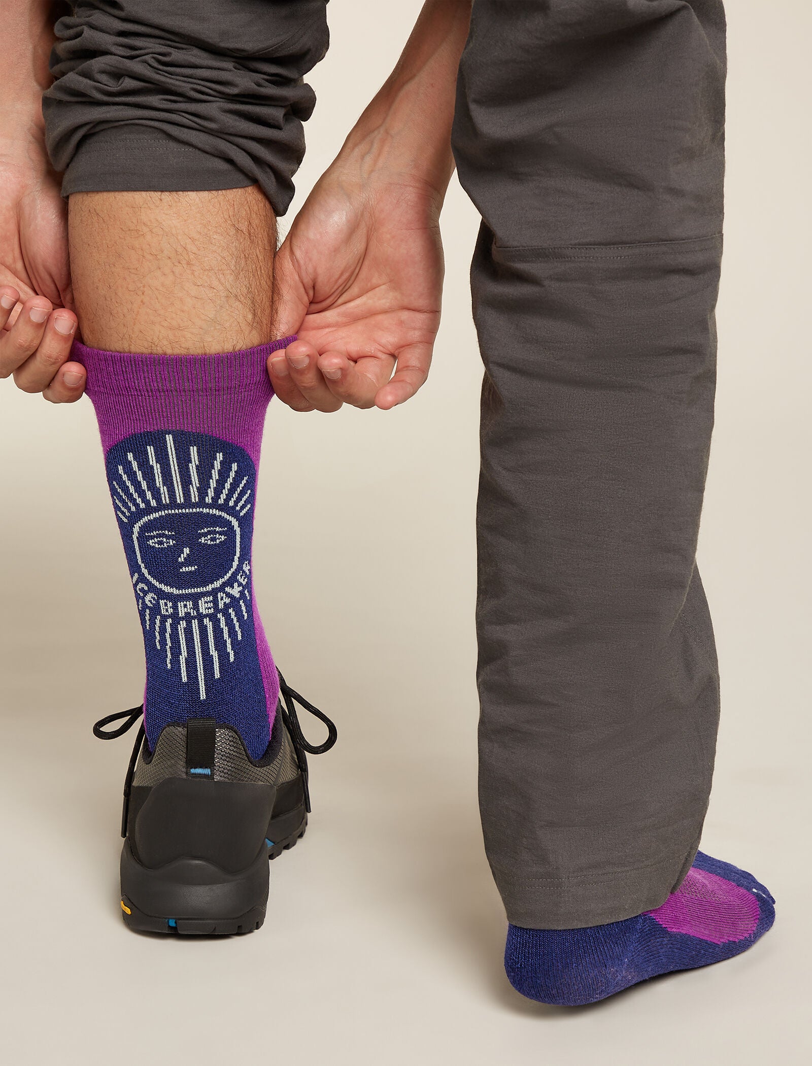 Men's Merino Hike+ Light Crew Socks IB Solar