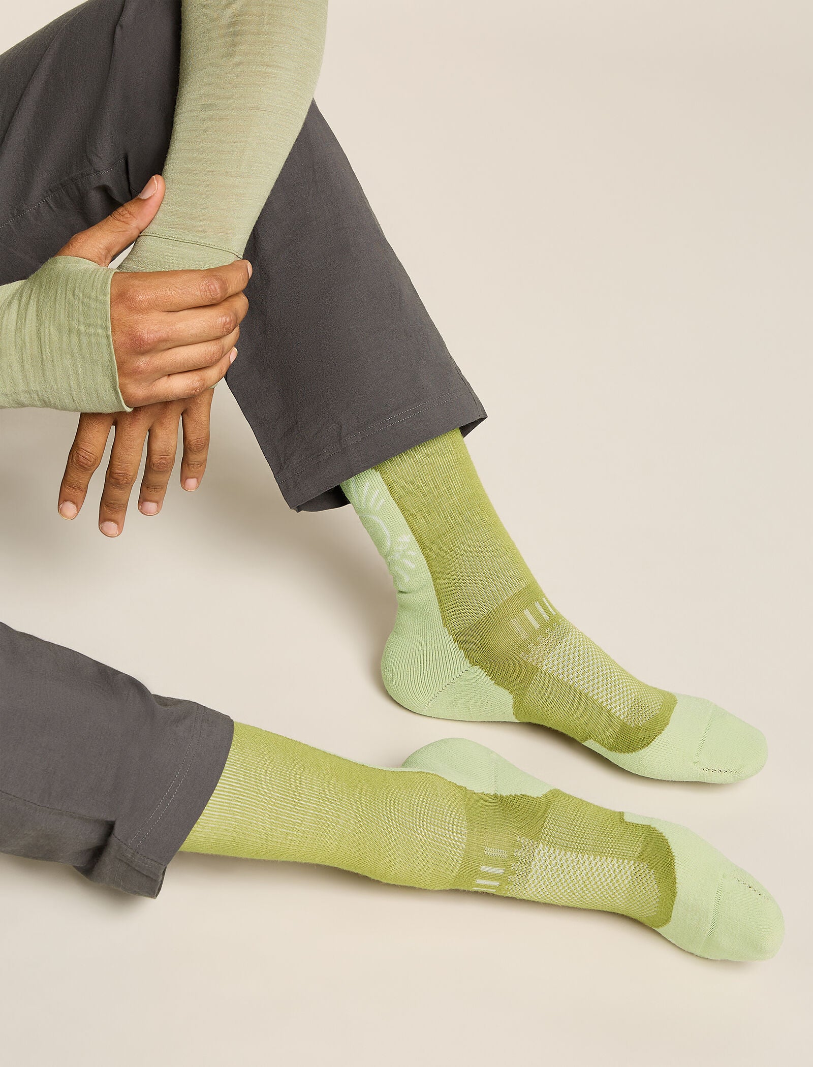 Men's Merino Hike+ Light Crew Socks IB Solar