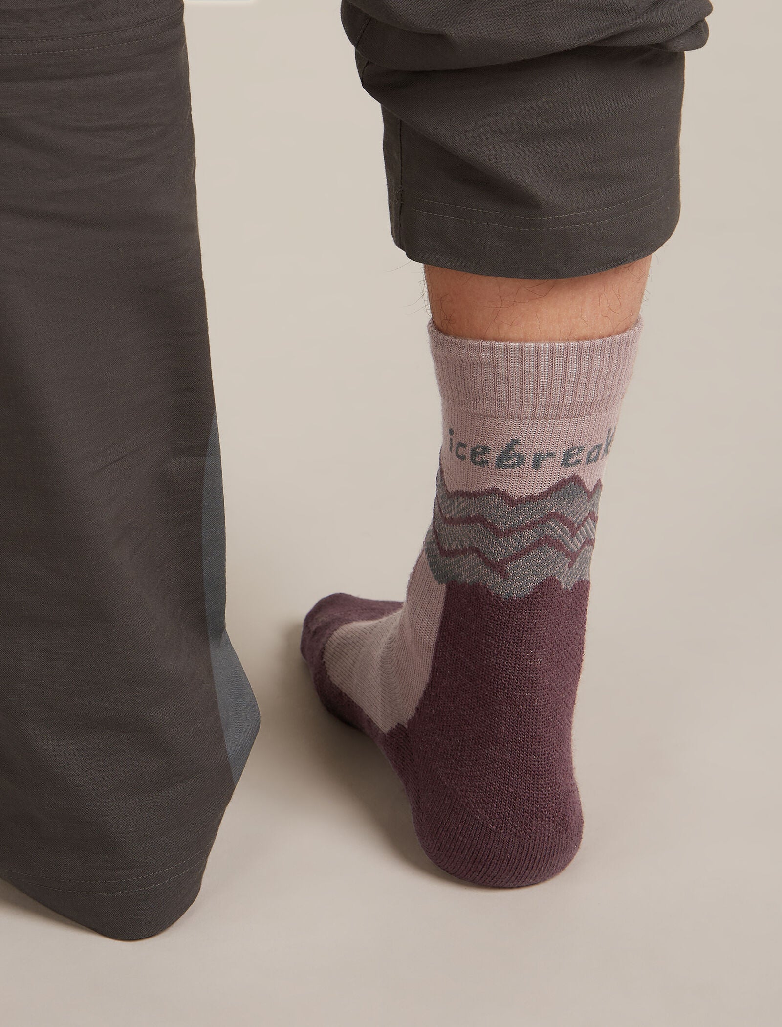 Men Hike+ Crew Socks Across the Peaks