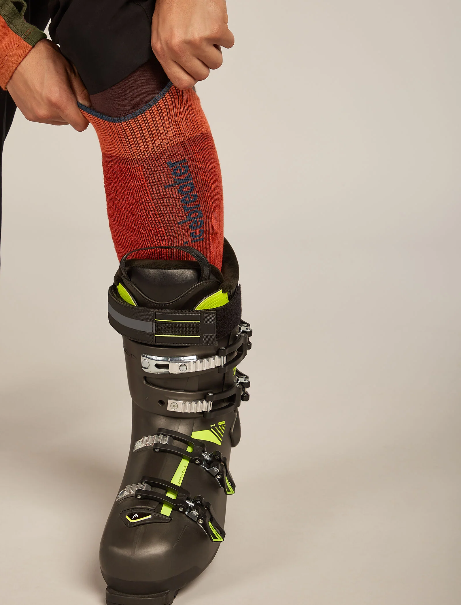 Men Ski+ Over the Calf Socks Mountain Contour