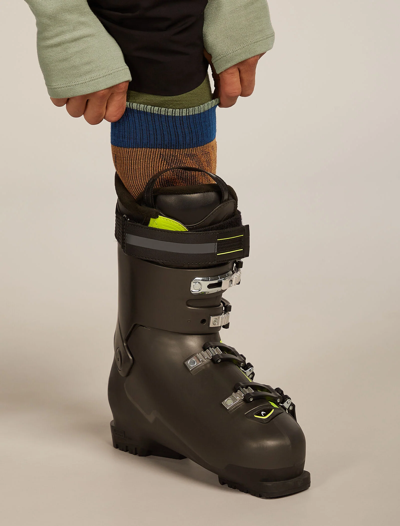Men Ski+ Over the Calf Socks Mountain Contour