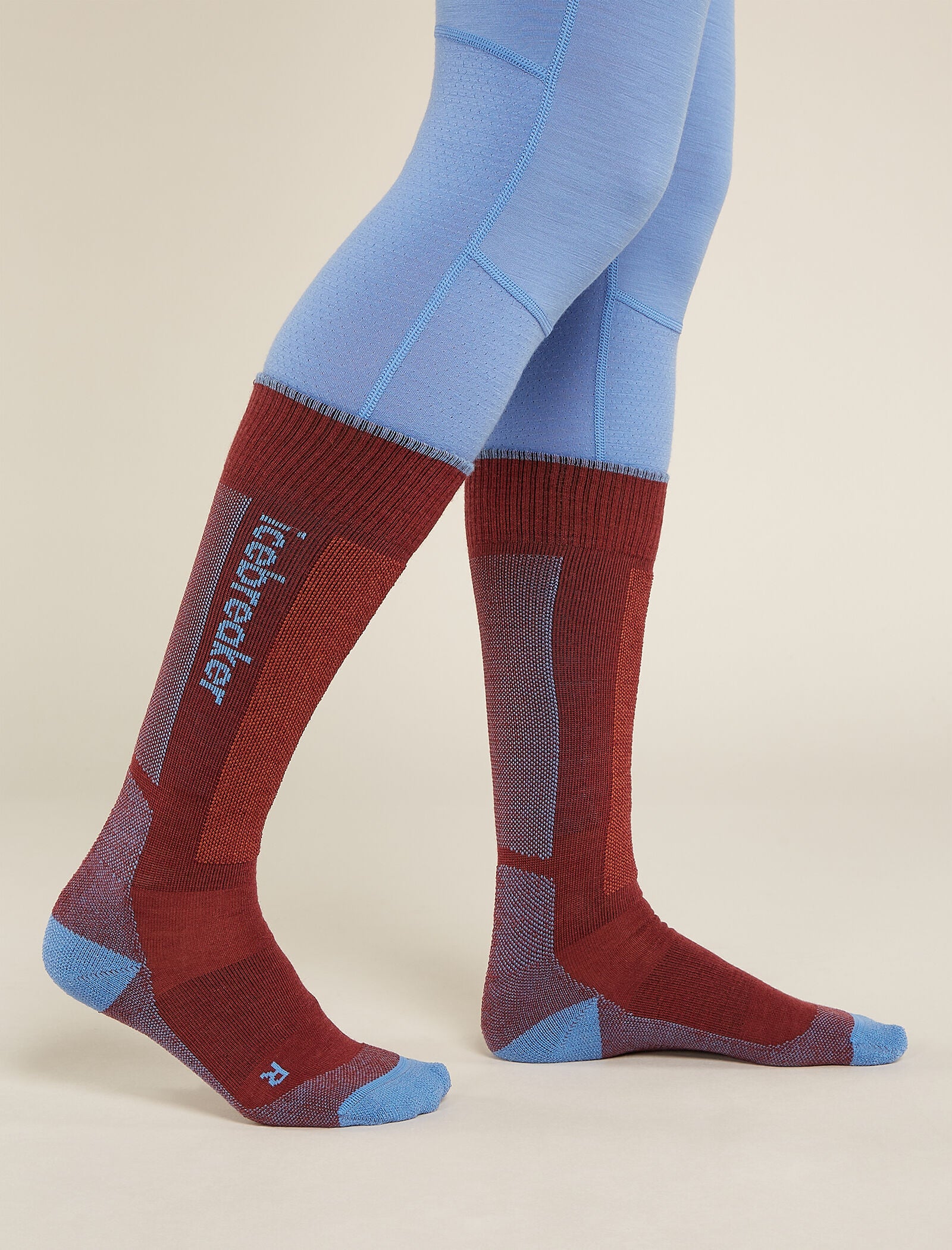 Women's Merino Ski+ Medium Over The Calf Socks - Image 2