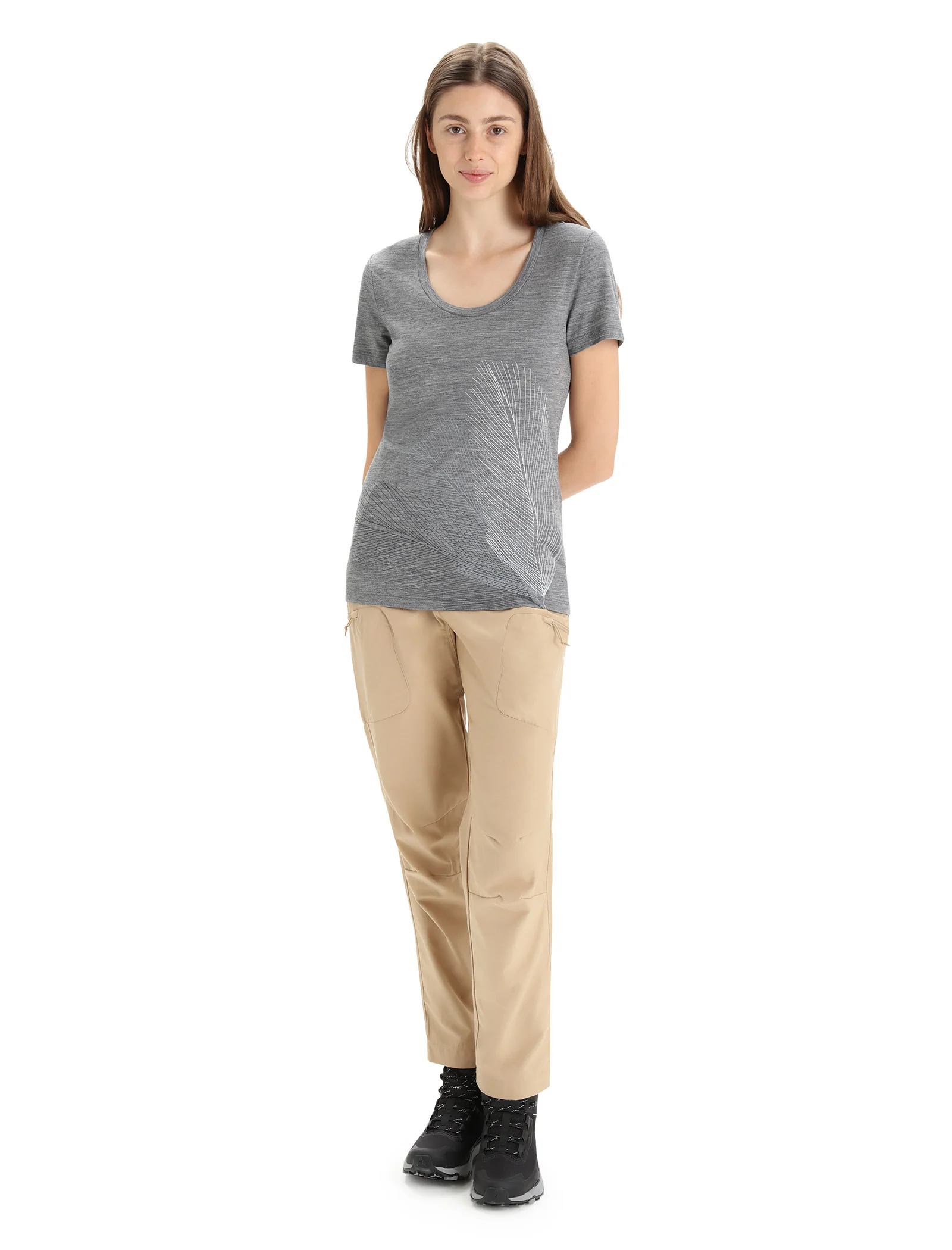 Women's Merino Tech Lite II Short Sleeve Scoop T-Shirt Plume - Image 3