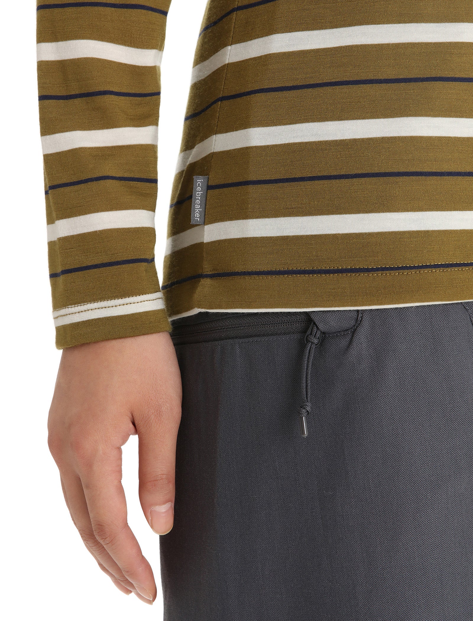 Women's Merino Wave Long Sleeve Stripe T-Shirt - Image 5