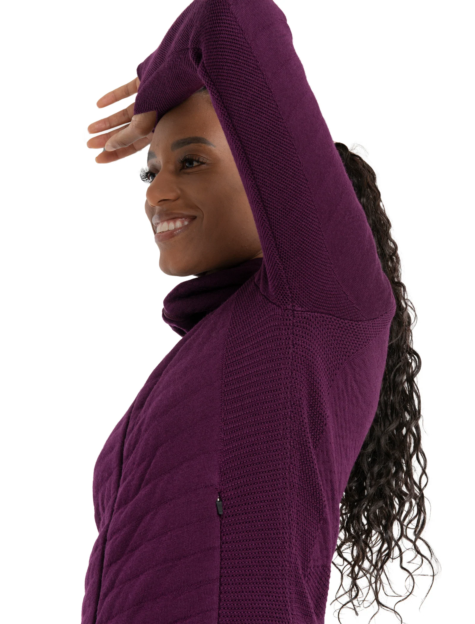 Women's ZoneKnit⢠Merino Explore Long Sleeve Zip Hoodie - Image 4